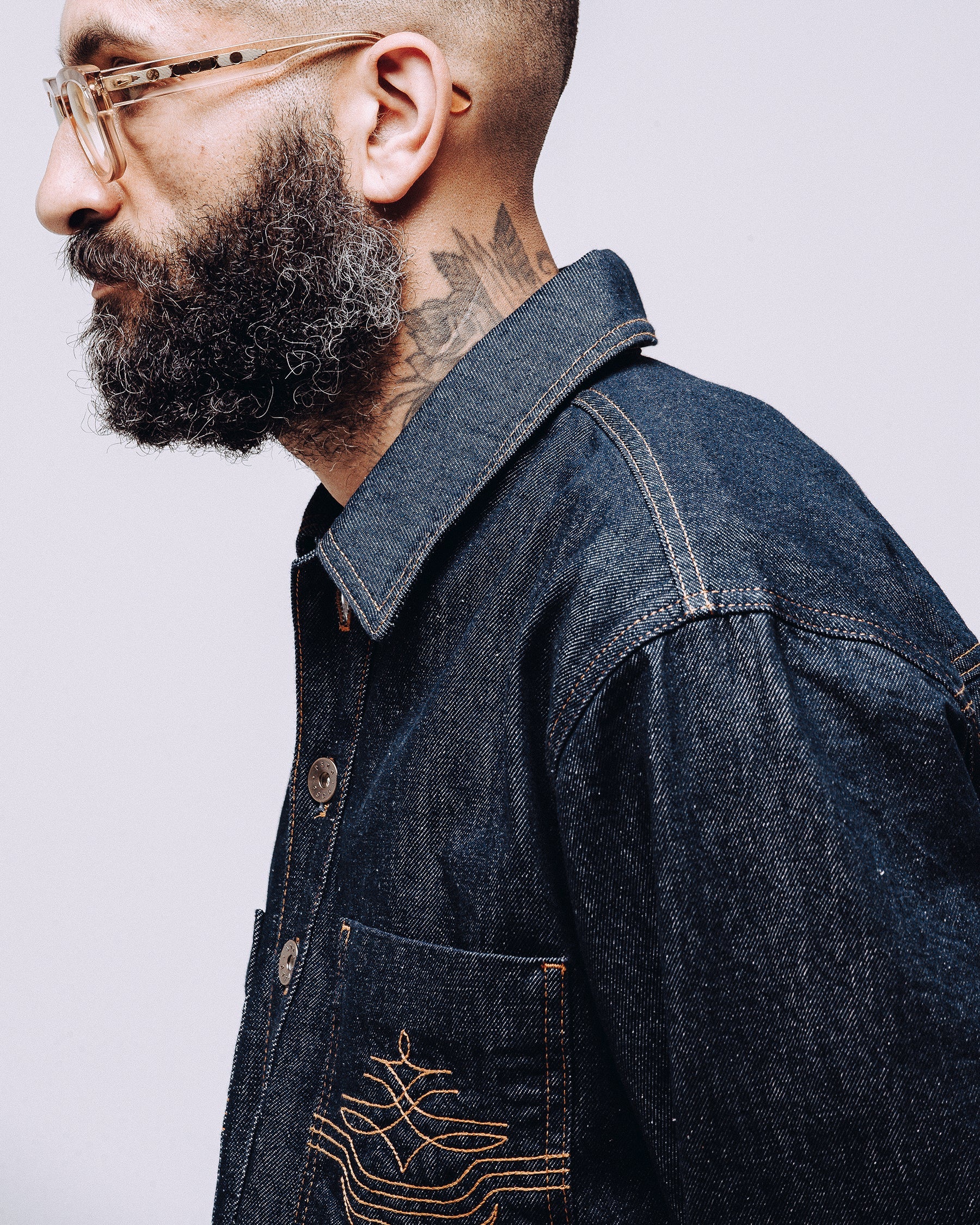 Crafter Smock - Raw Indigo - Image 7