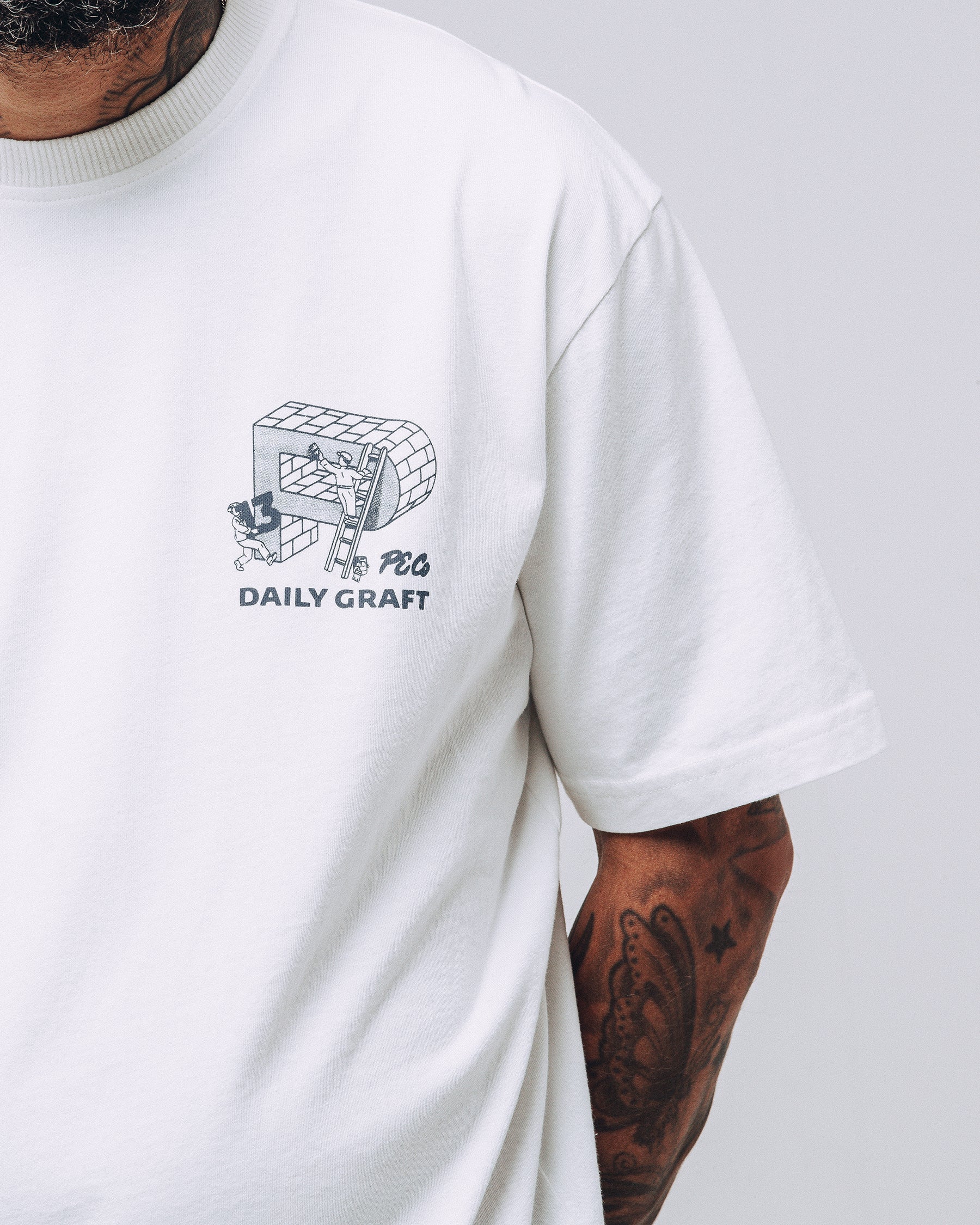 Daily Graft Boxy T-Shirt - Off White - Image 5