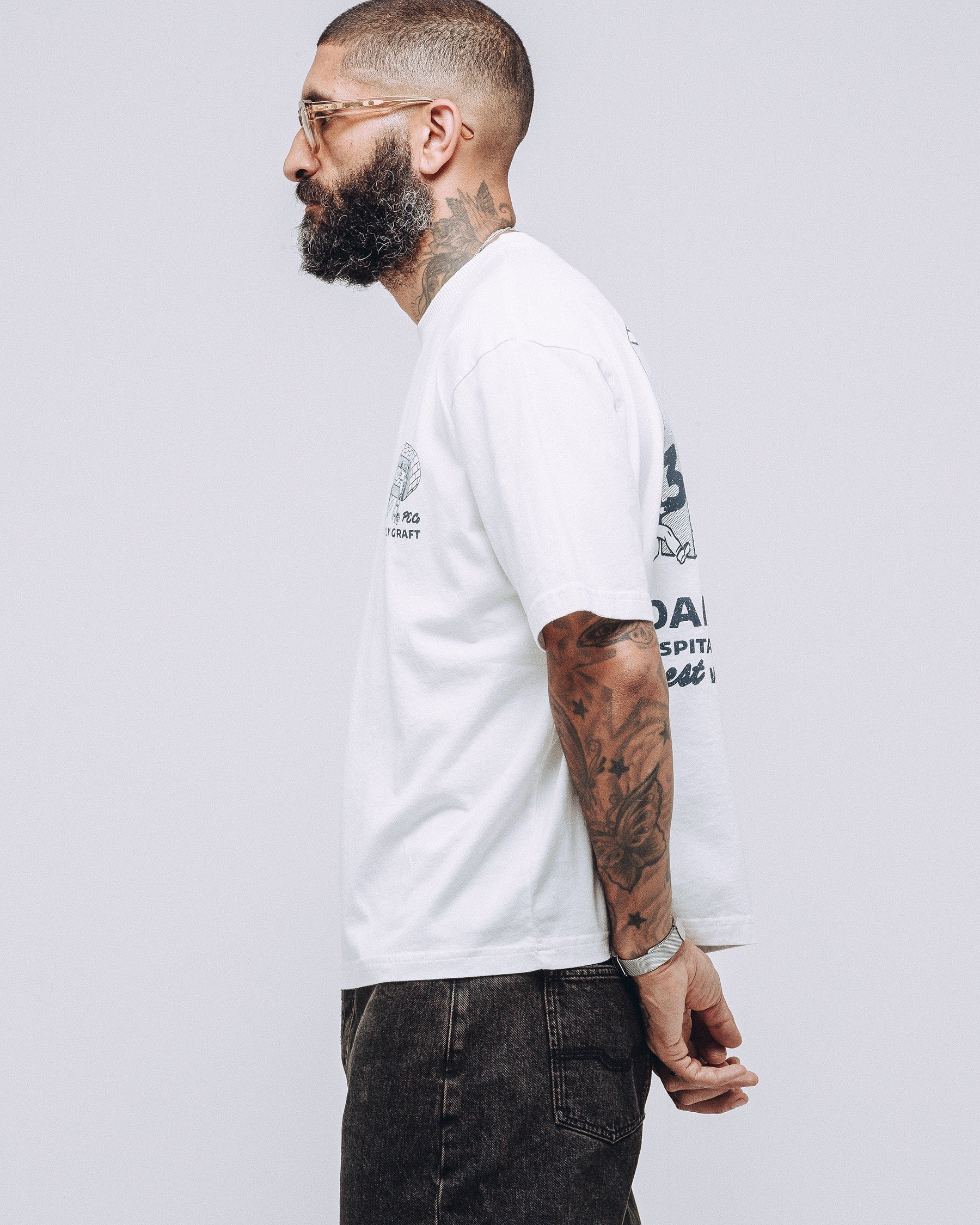 Daily Graft Boxy T-Shirt - Off White - Image 6
