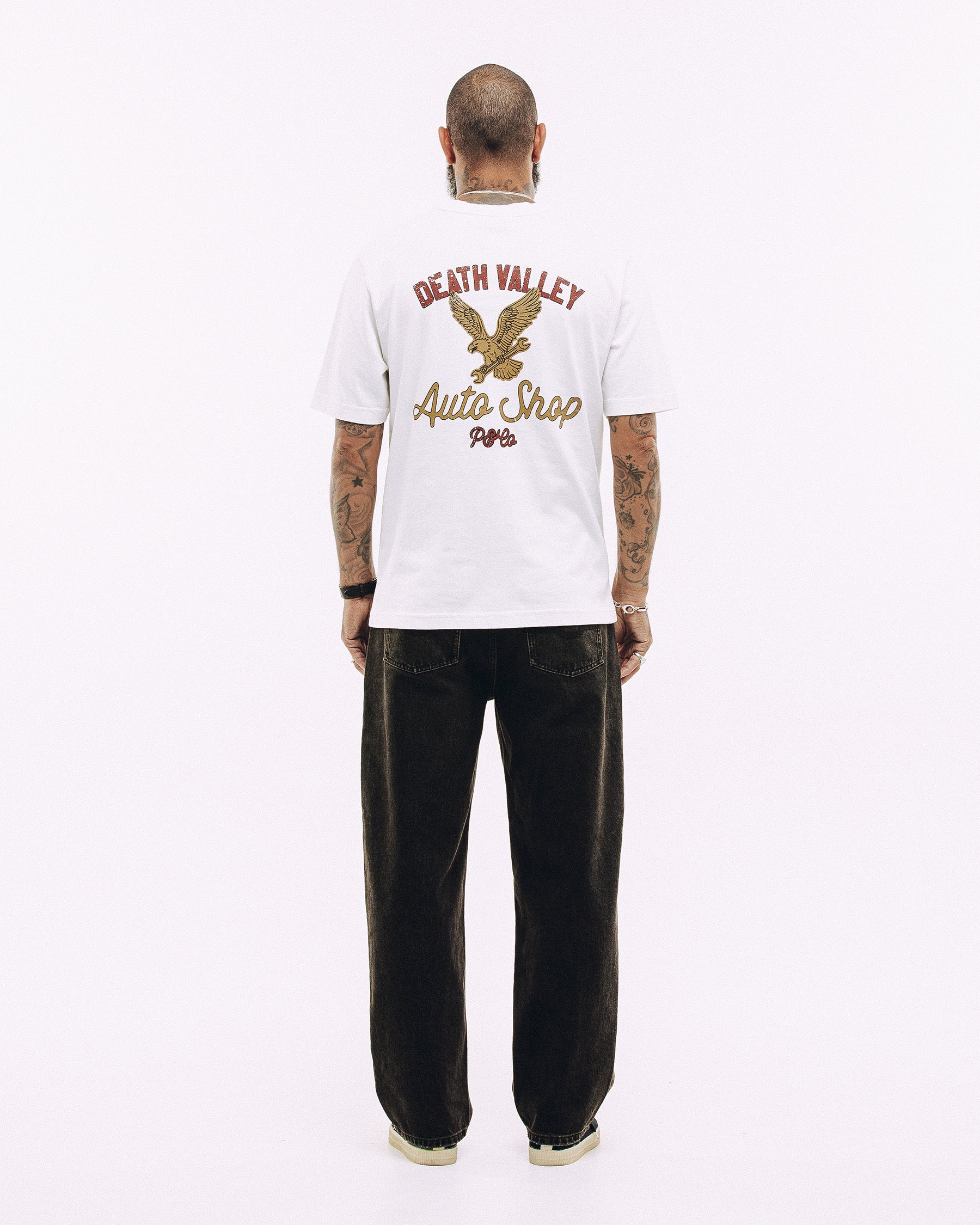 Death Valley Auto Shop T-Shirt - Off White - Image 8