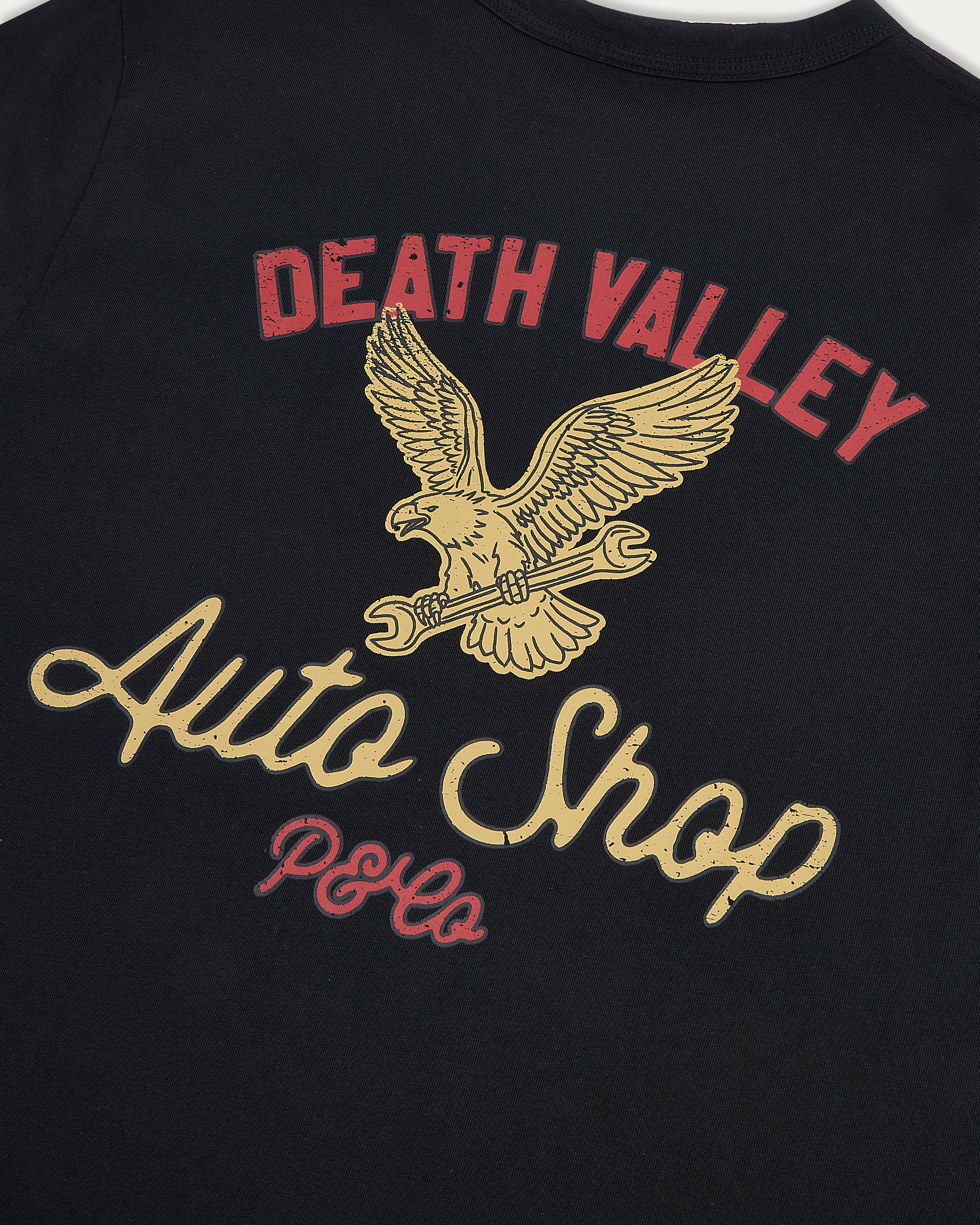 Death Valley Auto Shop T-Shirt - Washed Black - Image 4