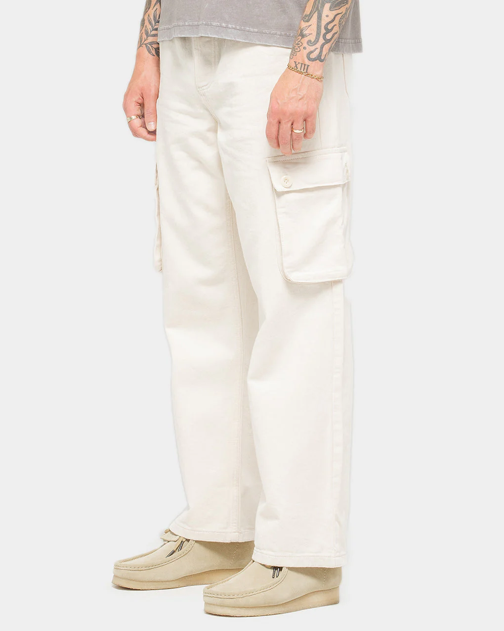 Depot Cargo Pant - Ecru - Image 3