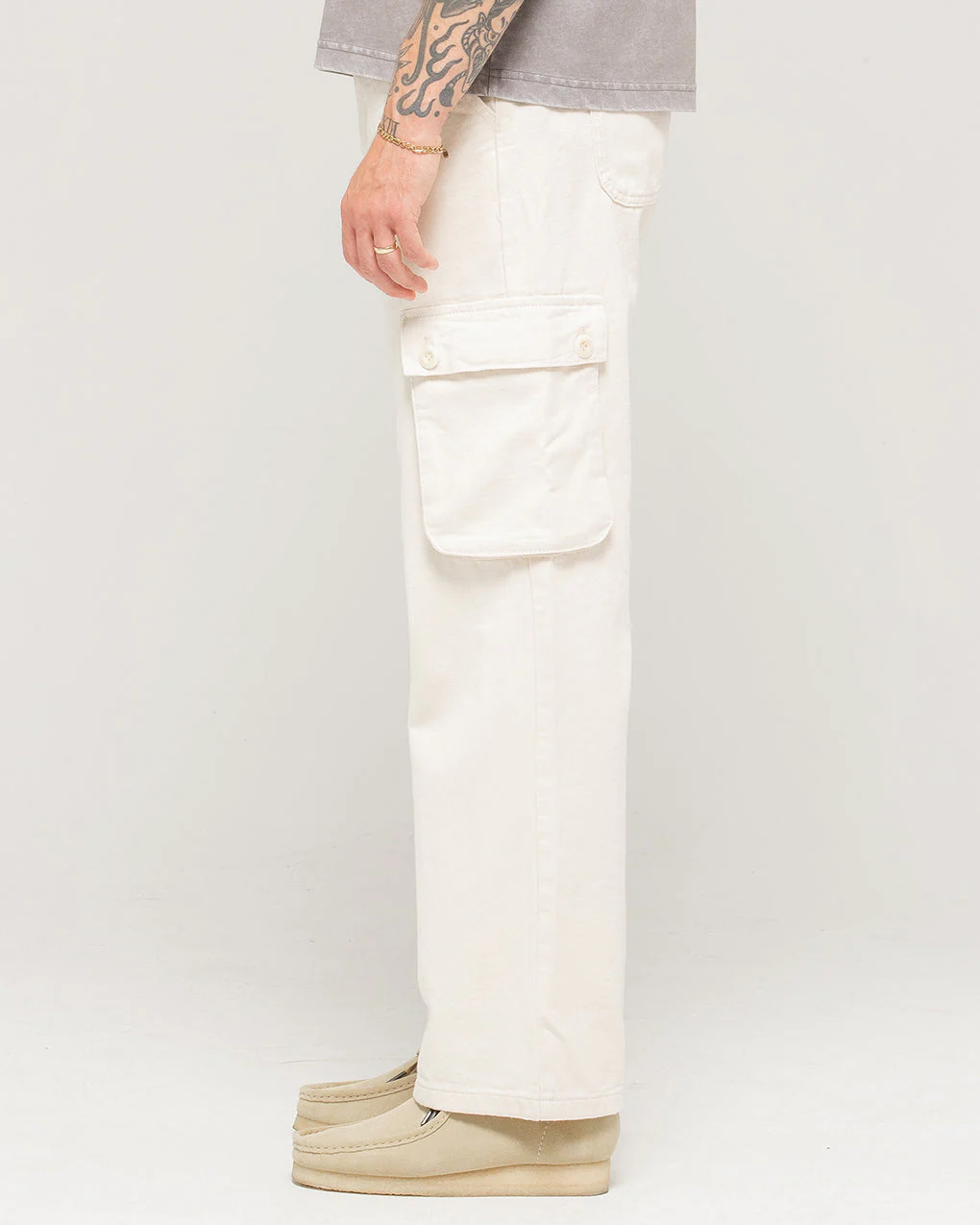 Depot Cargo Pant - Ecru - Image 8