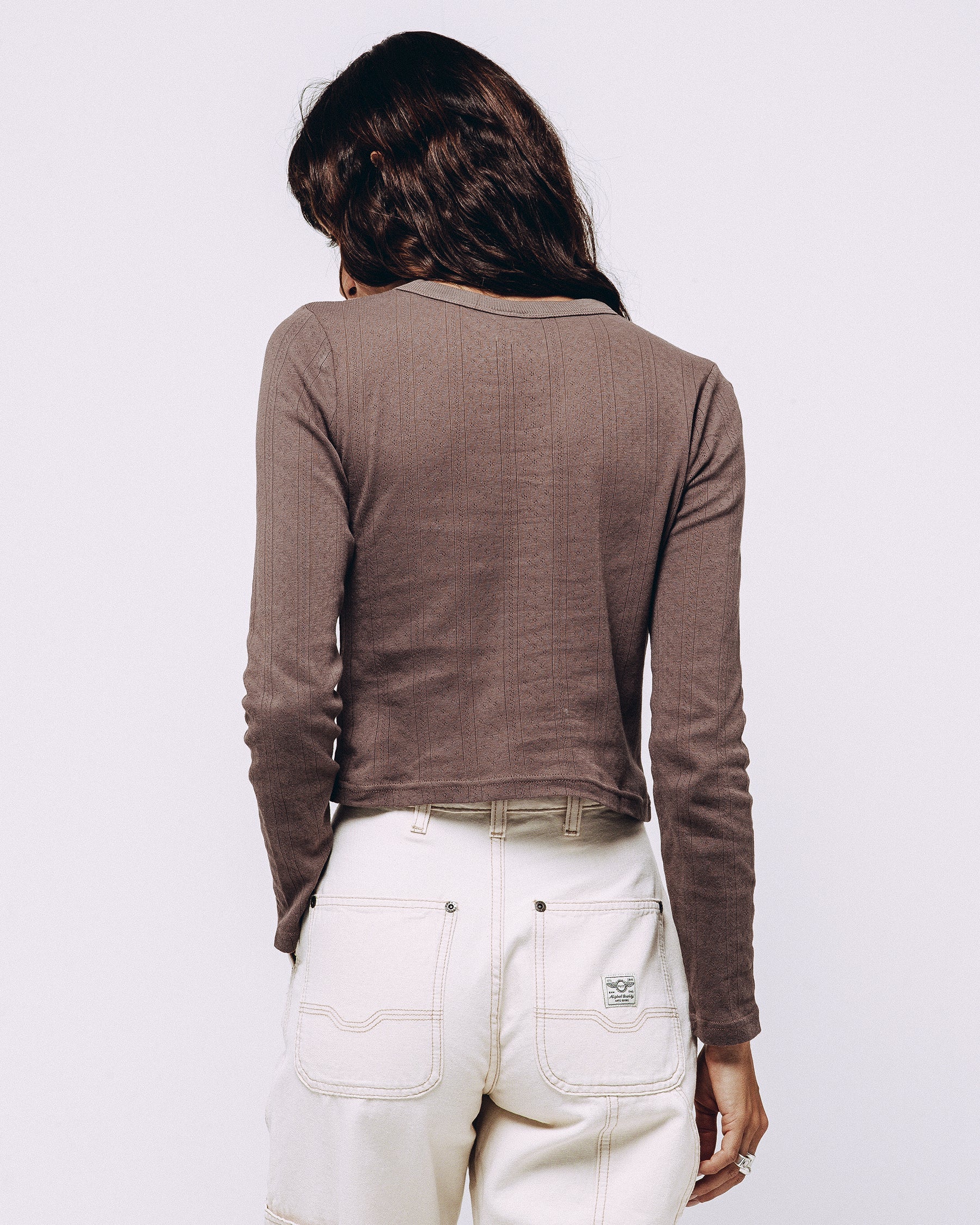 Desert Sun Embroidered Longsleeve - Brown - Image 5