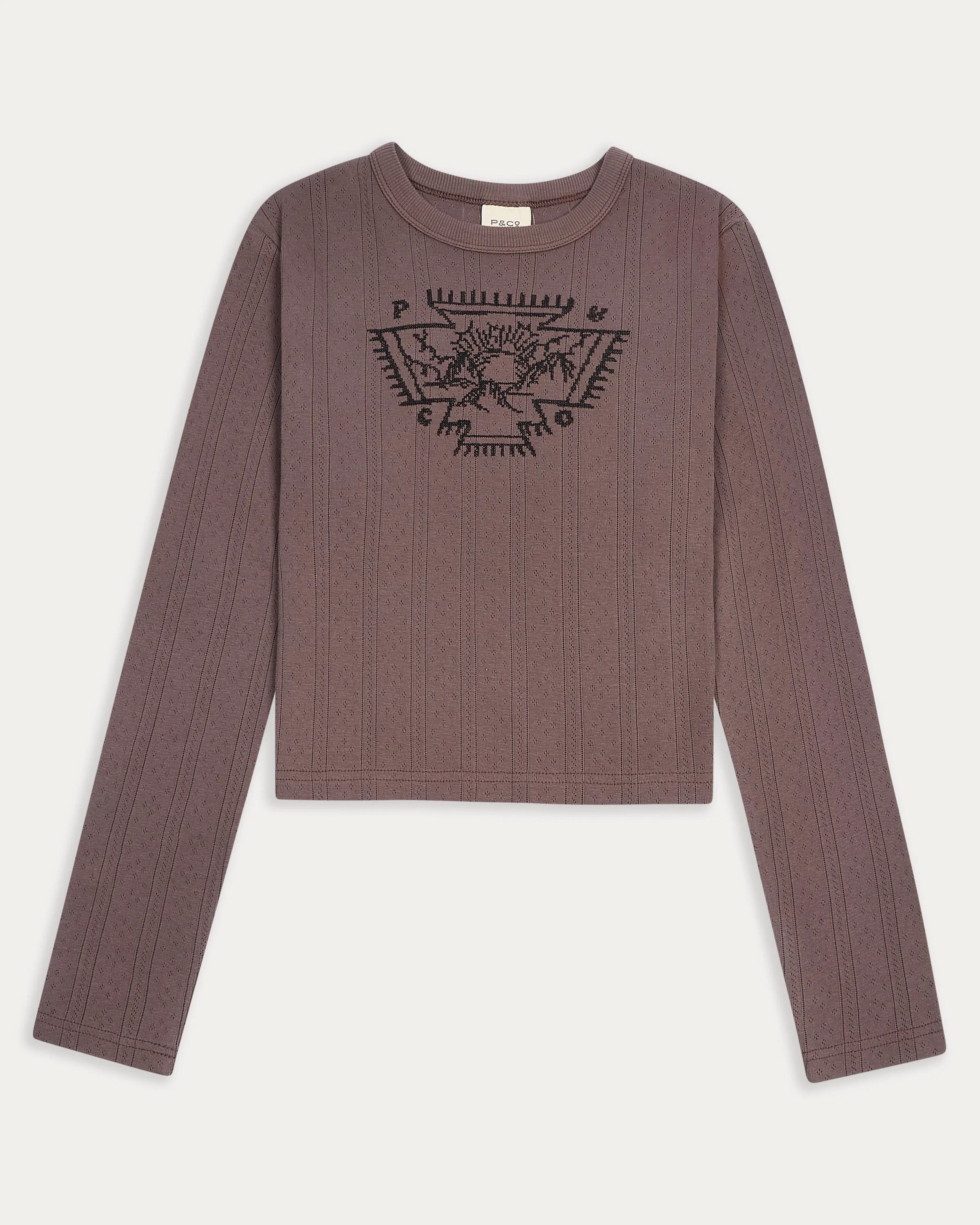 Desert Sun Embroidered Longsleeve - Brown - Image 7