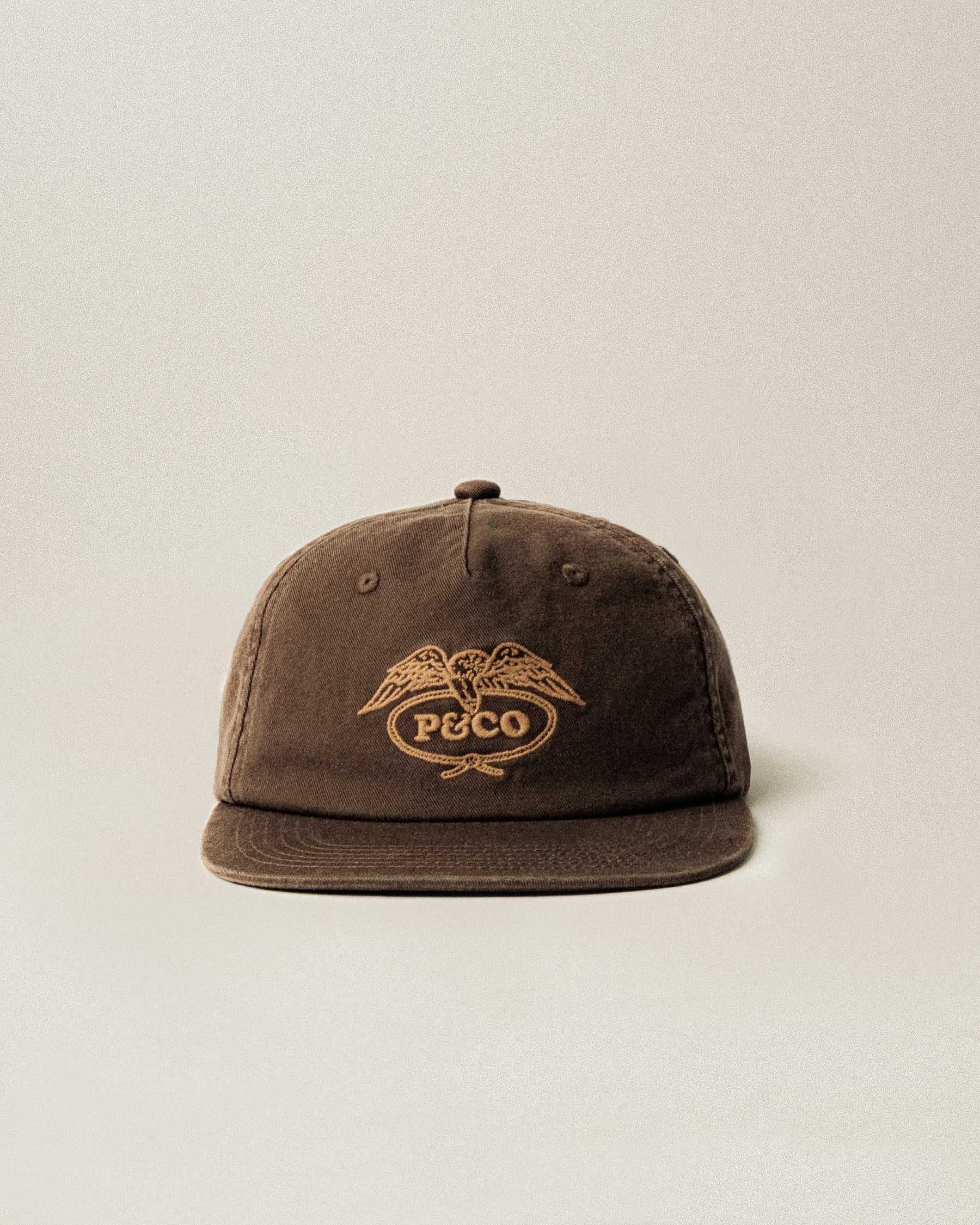 Eagle Lasso Cotton 5 Panel Cap - Brown - Image 3