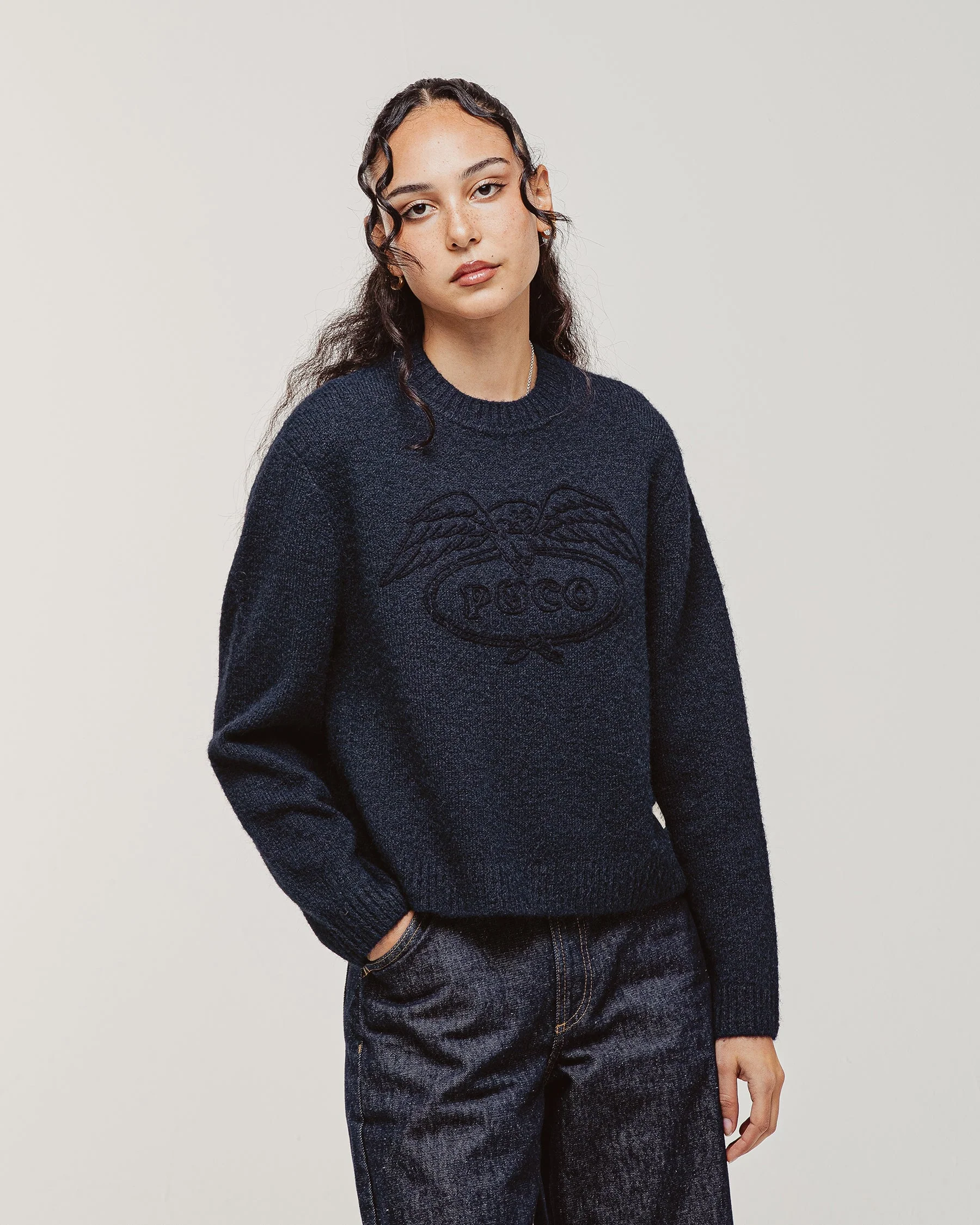 Eagle Lasso Knit - Navy - Image 5