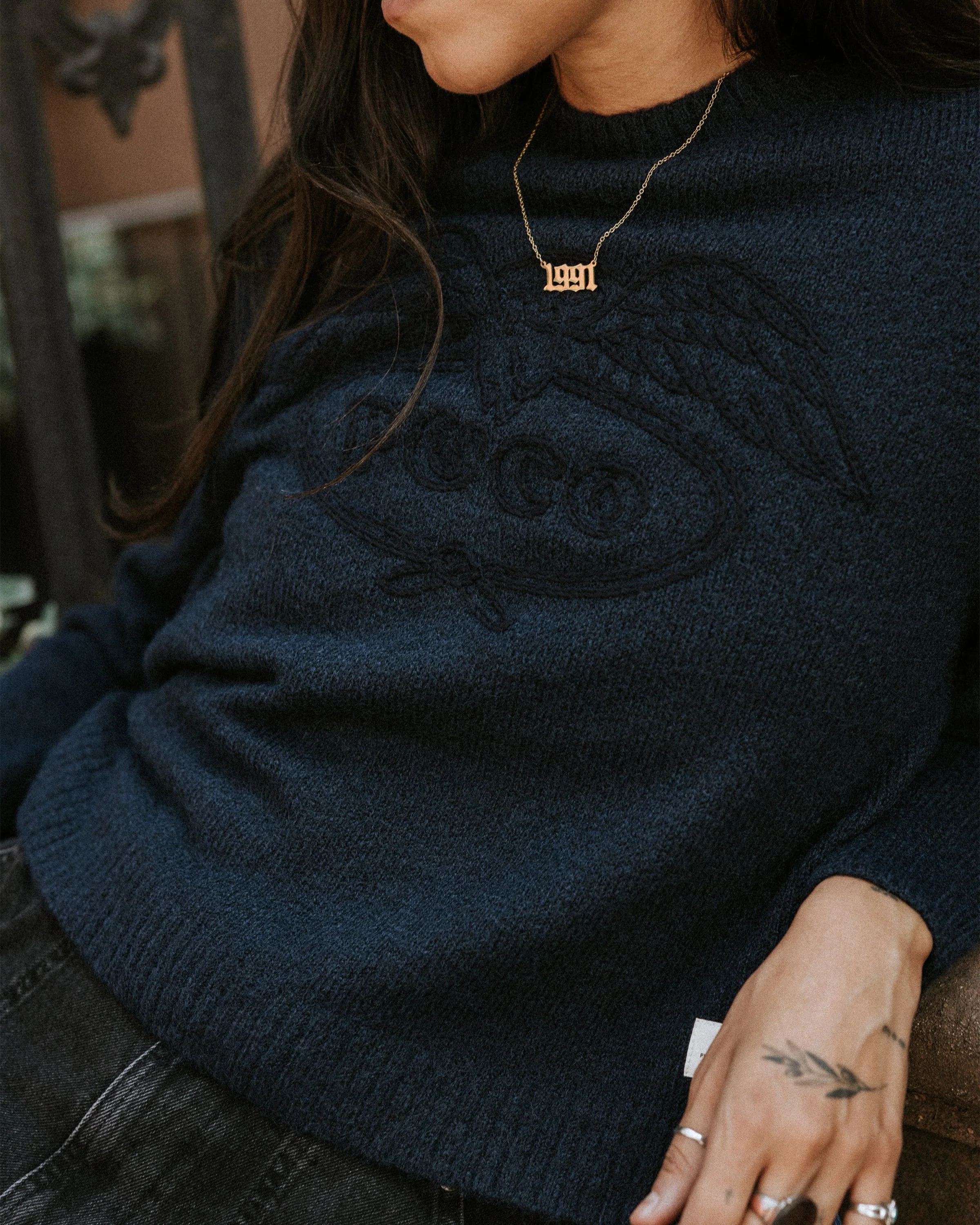 Eagle Lasso Knit - Navy - Image 8