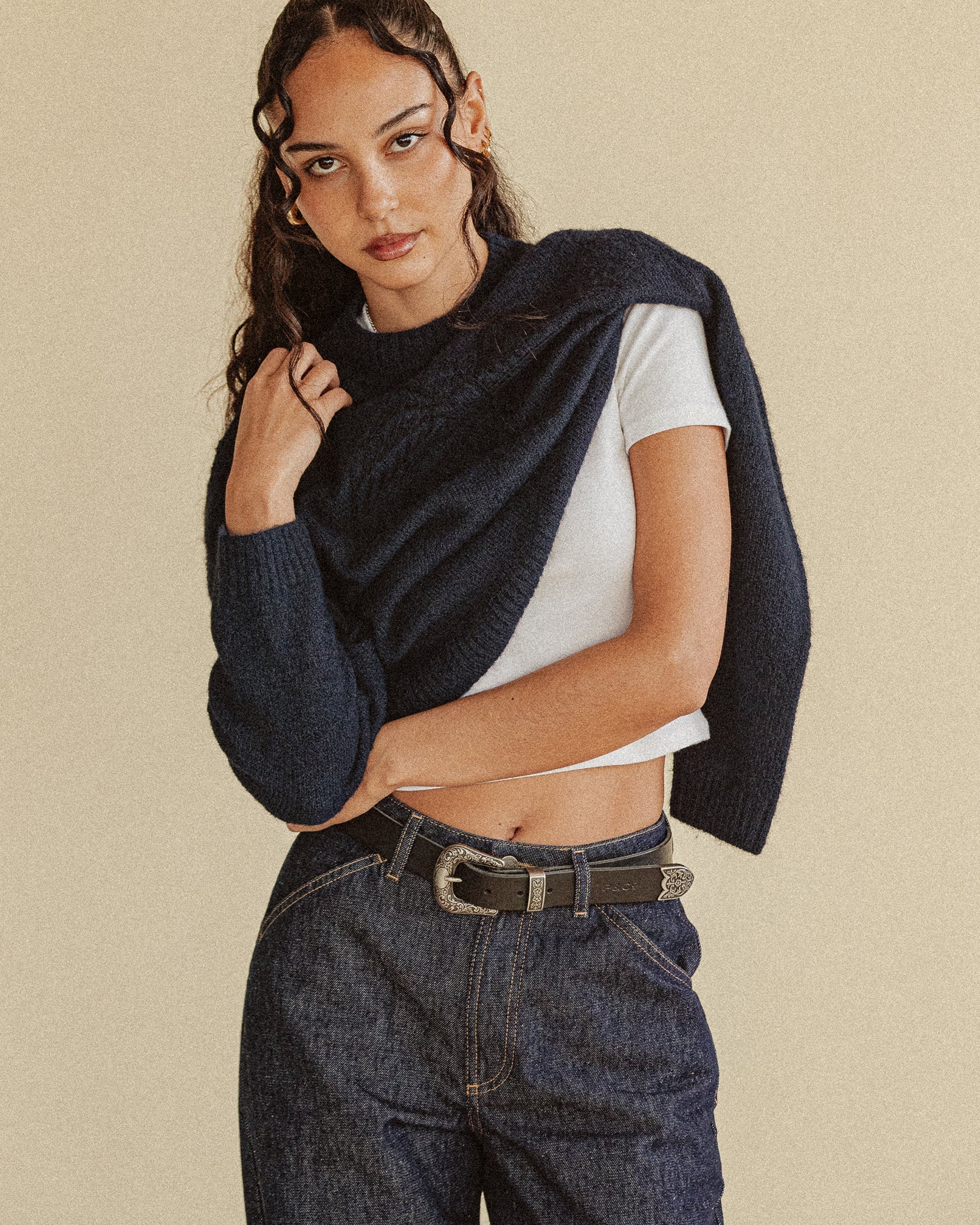 Eagle Lasso Knit - Navy - Image 9