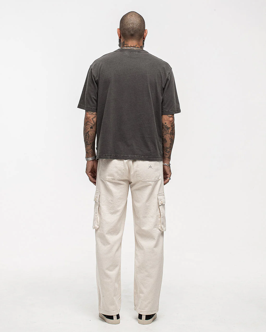 Essential Boxy T-Shirt - Faded Black - Image 11