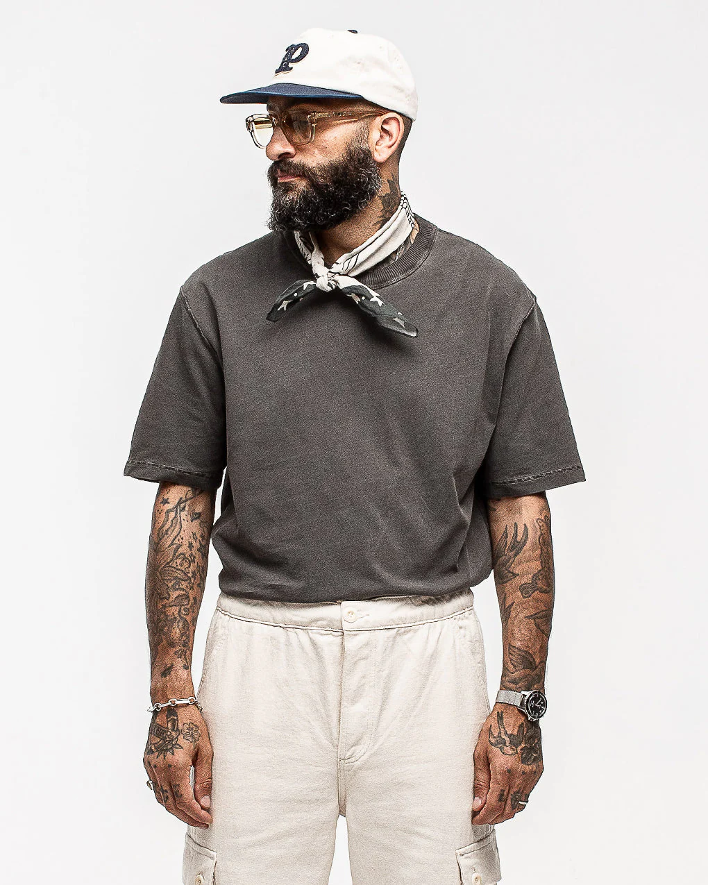 Essential Boxy T-Shirt - Faded Black - Image 6