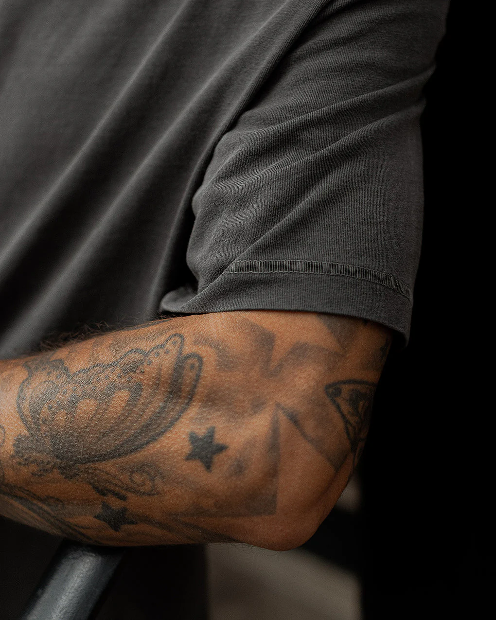 Essential Boxy T-Shirt - Faded Black - Image 7