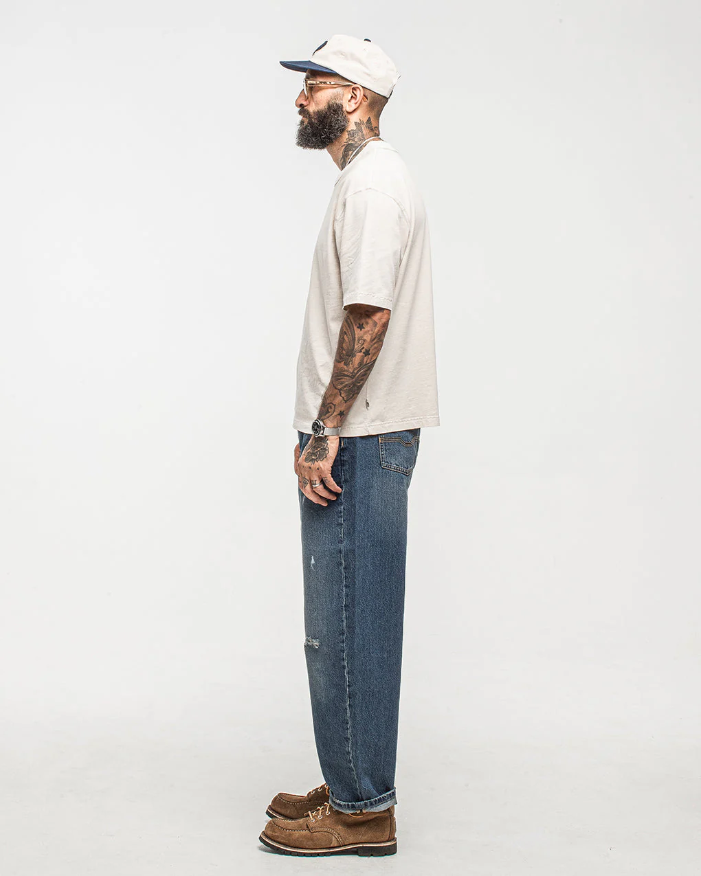 Essential Boxy T-Shirt - Fog White - Image 10