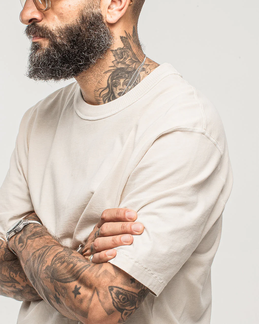 Essential Boxy T-Shirt - Fog White - Image 3