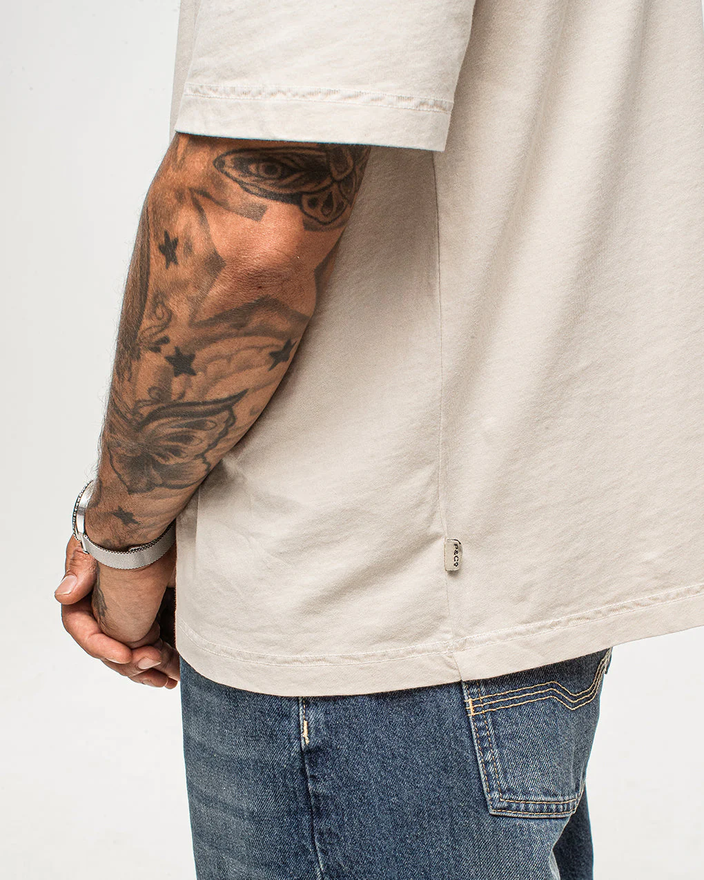 Essential Boxy T-Shirt - Fog White - Image 6