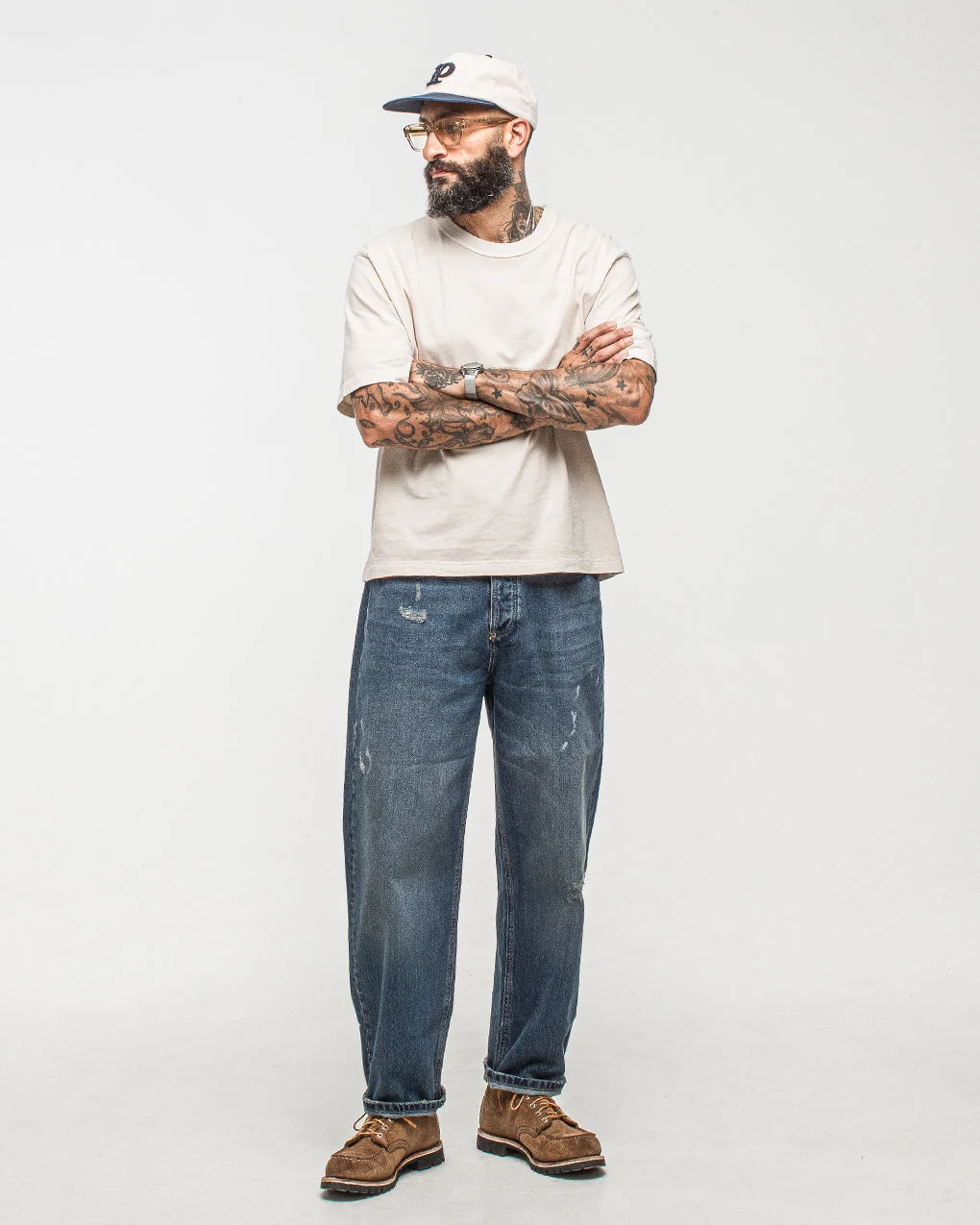 Essential Boxy T-Shirt - Fog White - Image 8