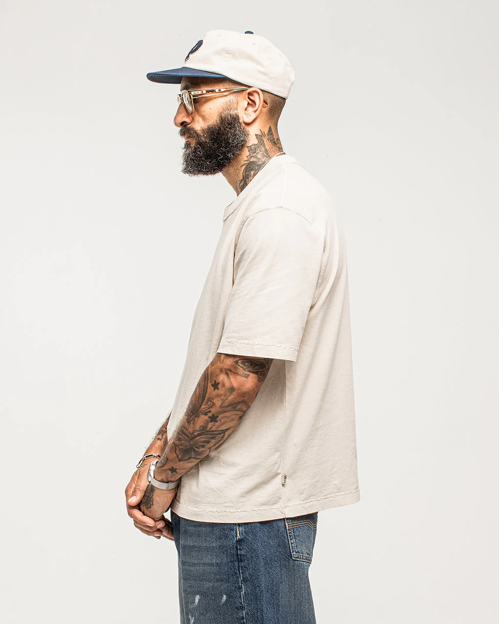 Essential Boxy T-Shirt - Fog White - Image 9