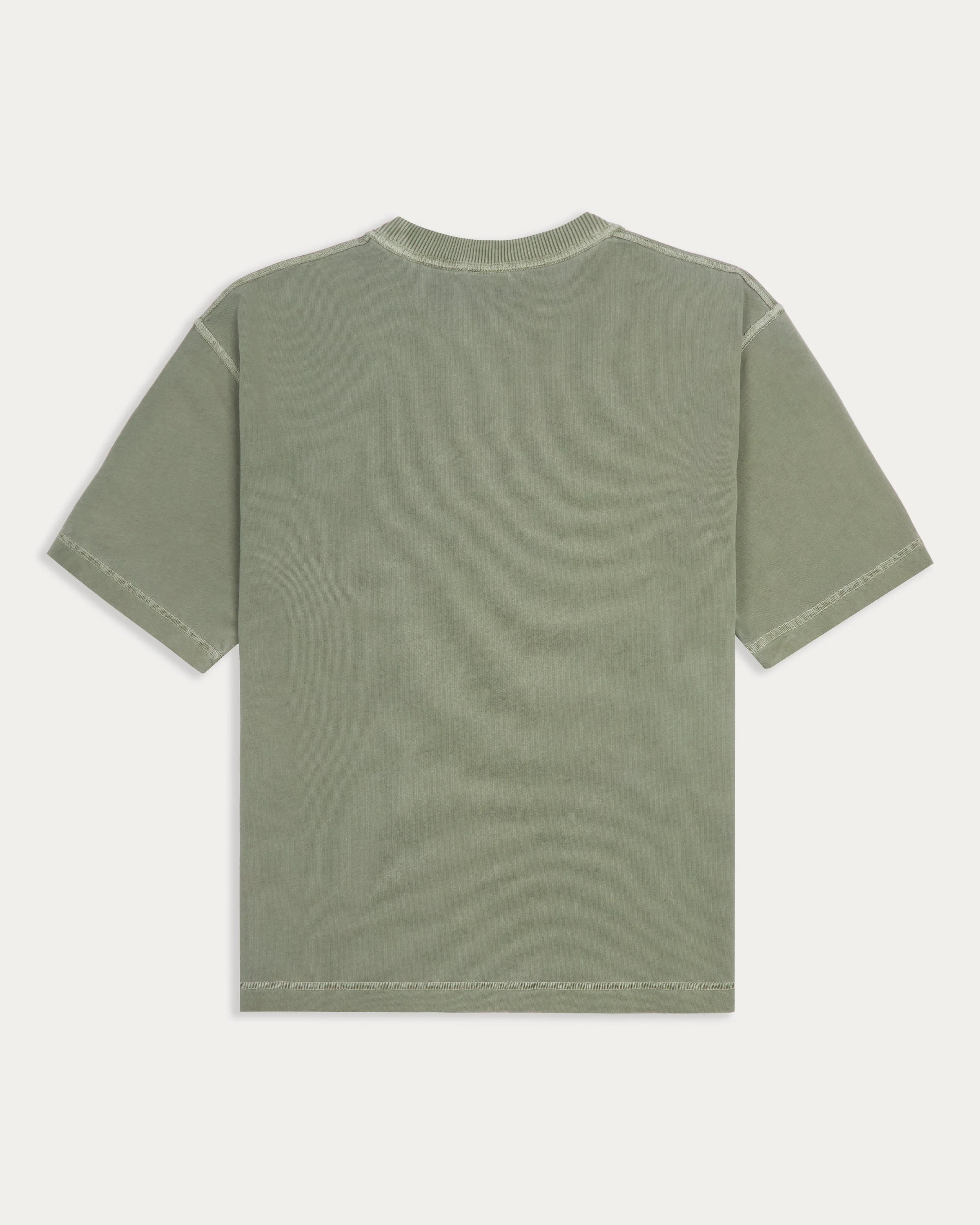 Essential Boxy T-Shirt - Faded Sage - Image 4