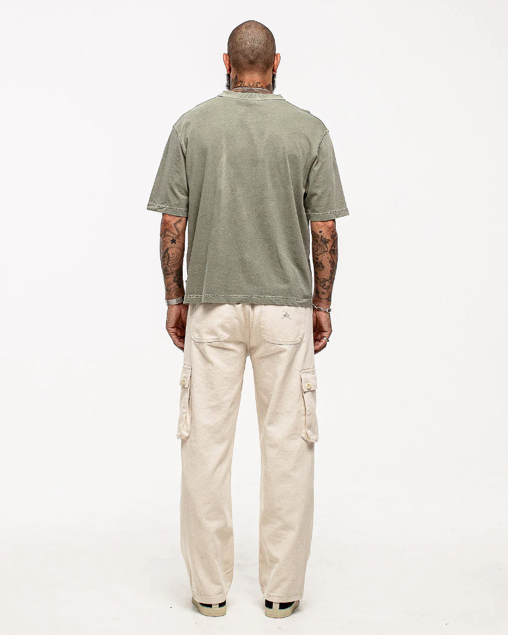 Essential Boxy T-Shirt - Faded Sage - Image 9