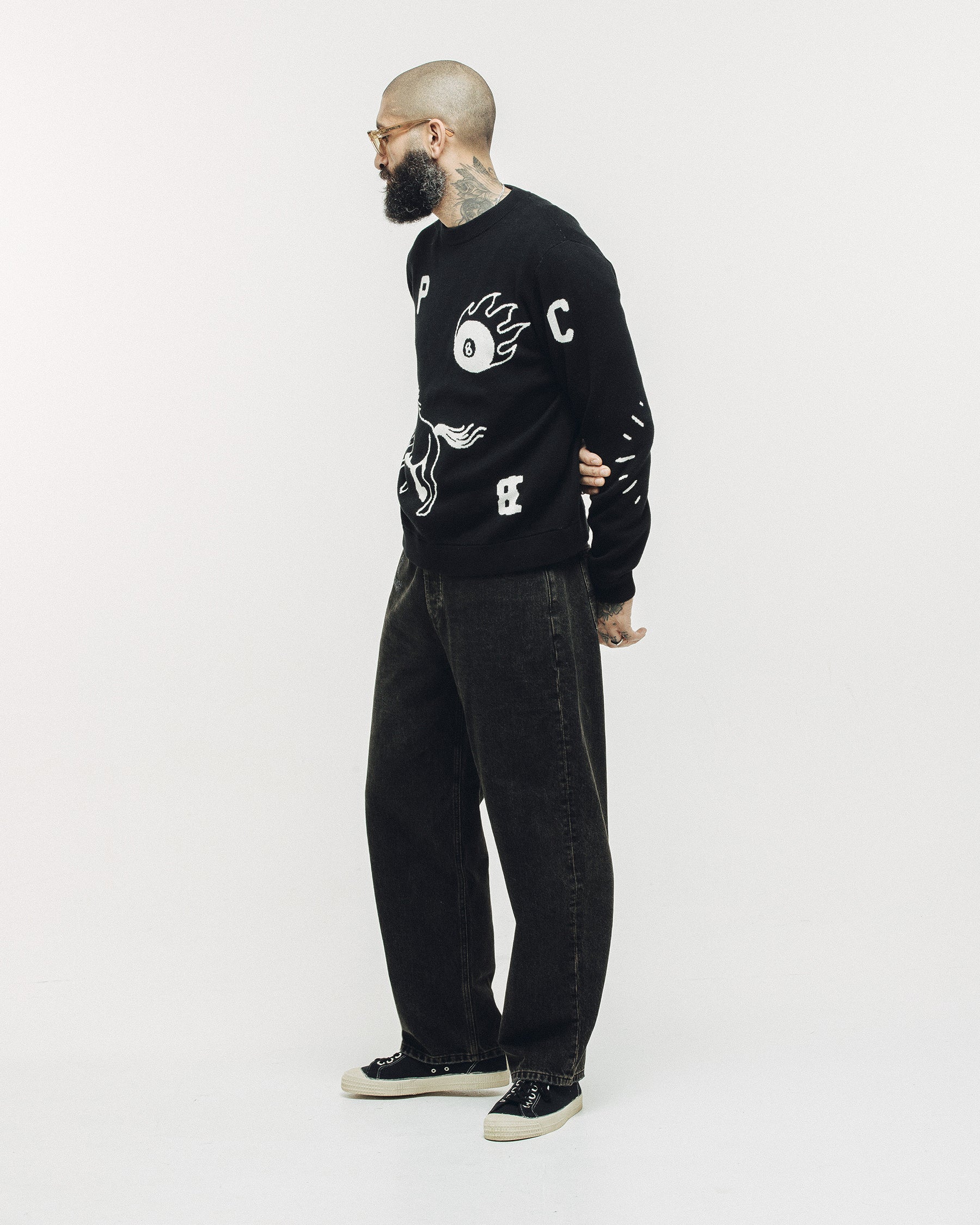 Flash Knit Jumper - Black - Image 5