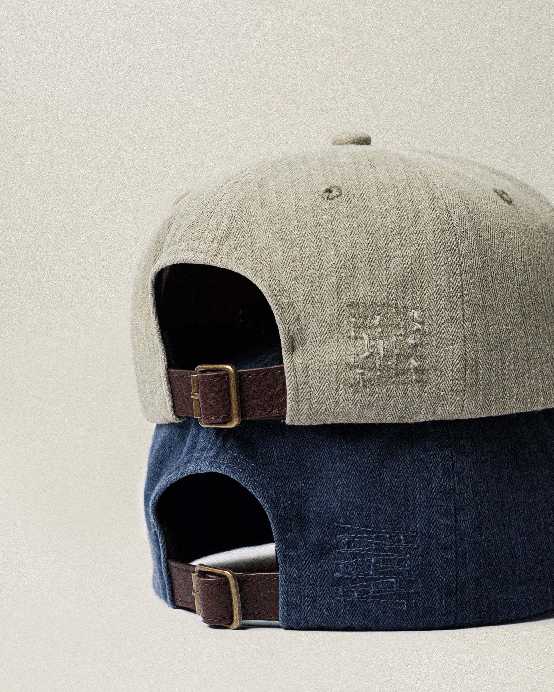 Founders Herringbone Cotton 5 Panel Cap - Military Green - Image 5