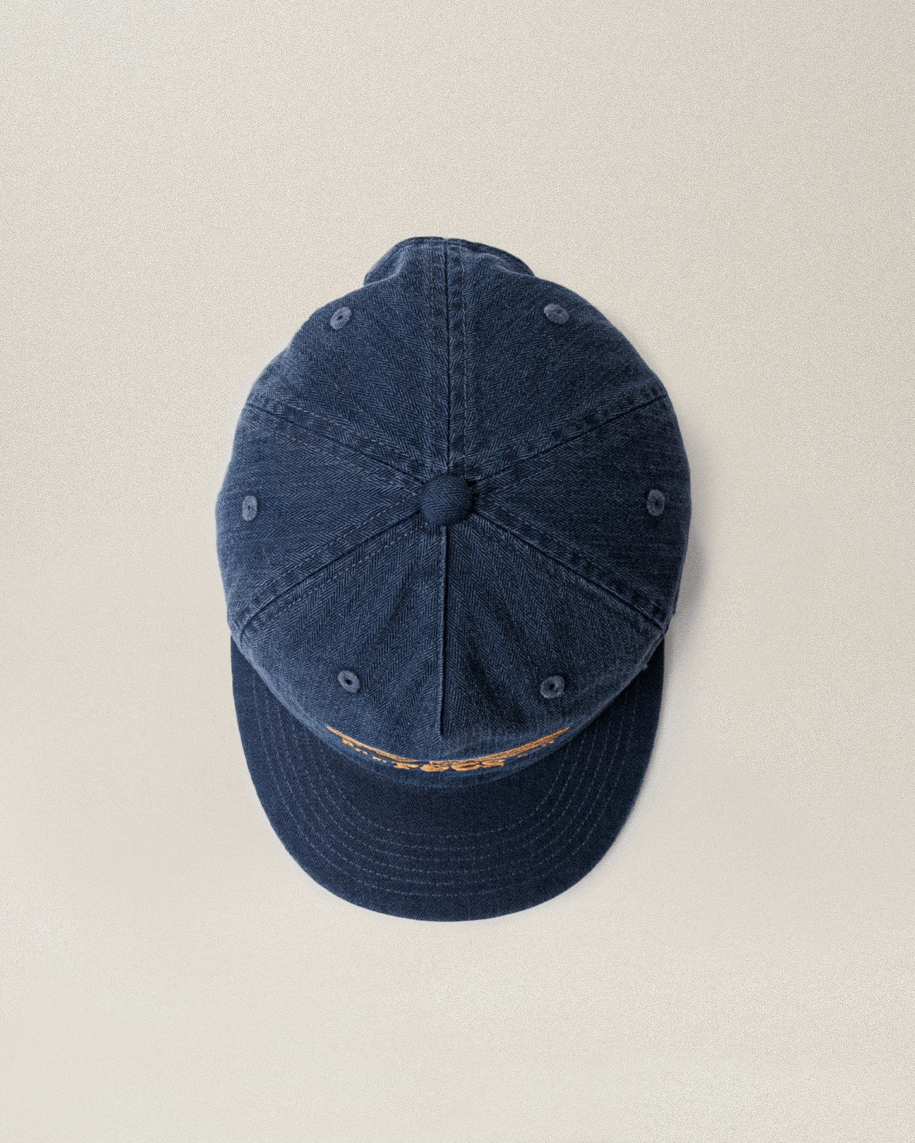 Founders Herringbone Cotton 5 Panel Cap - Navy - Image 8