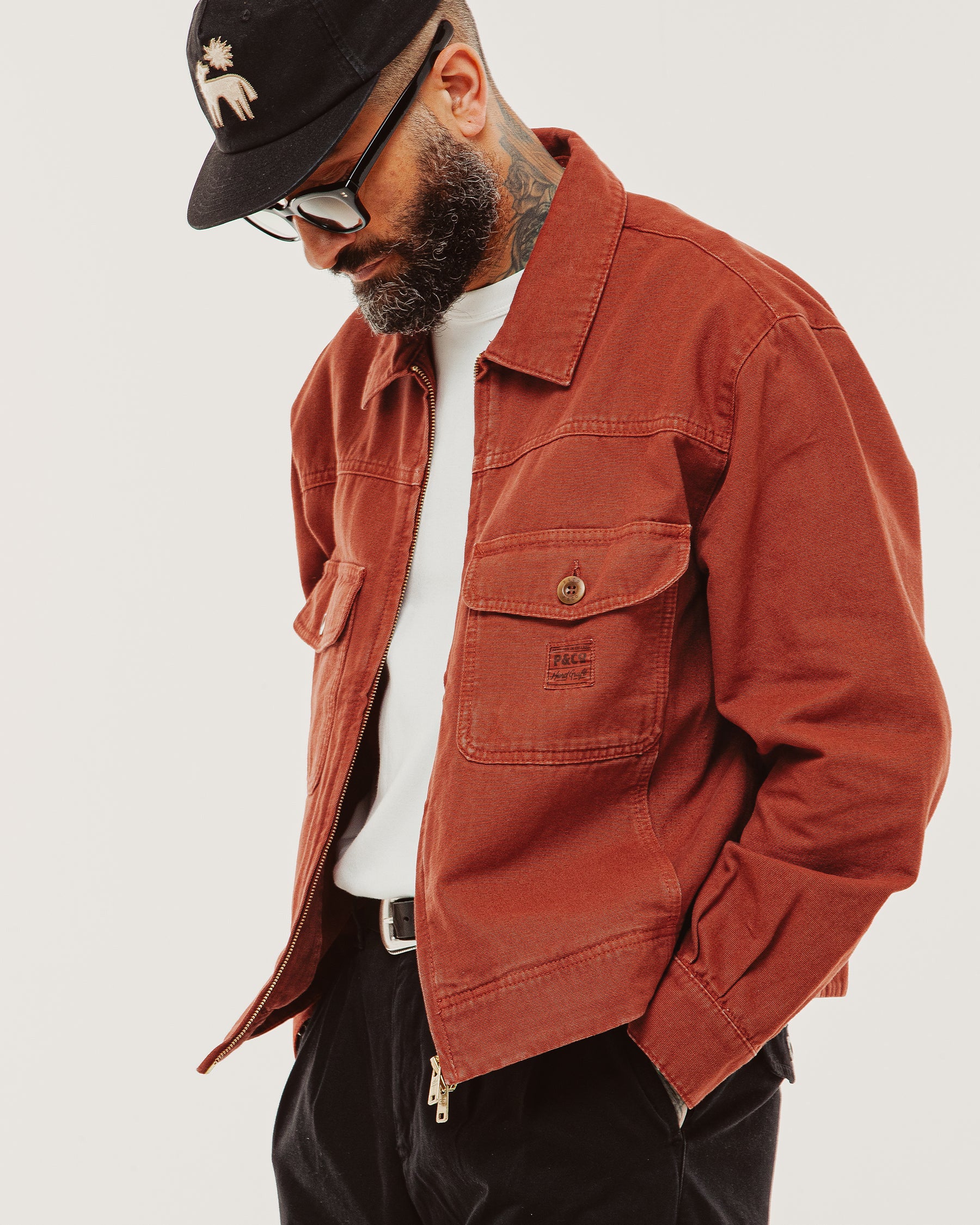Garage Canvas Jacket - Vintage Red - Image 10