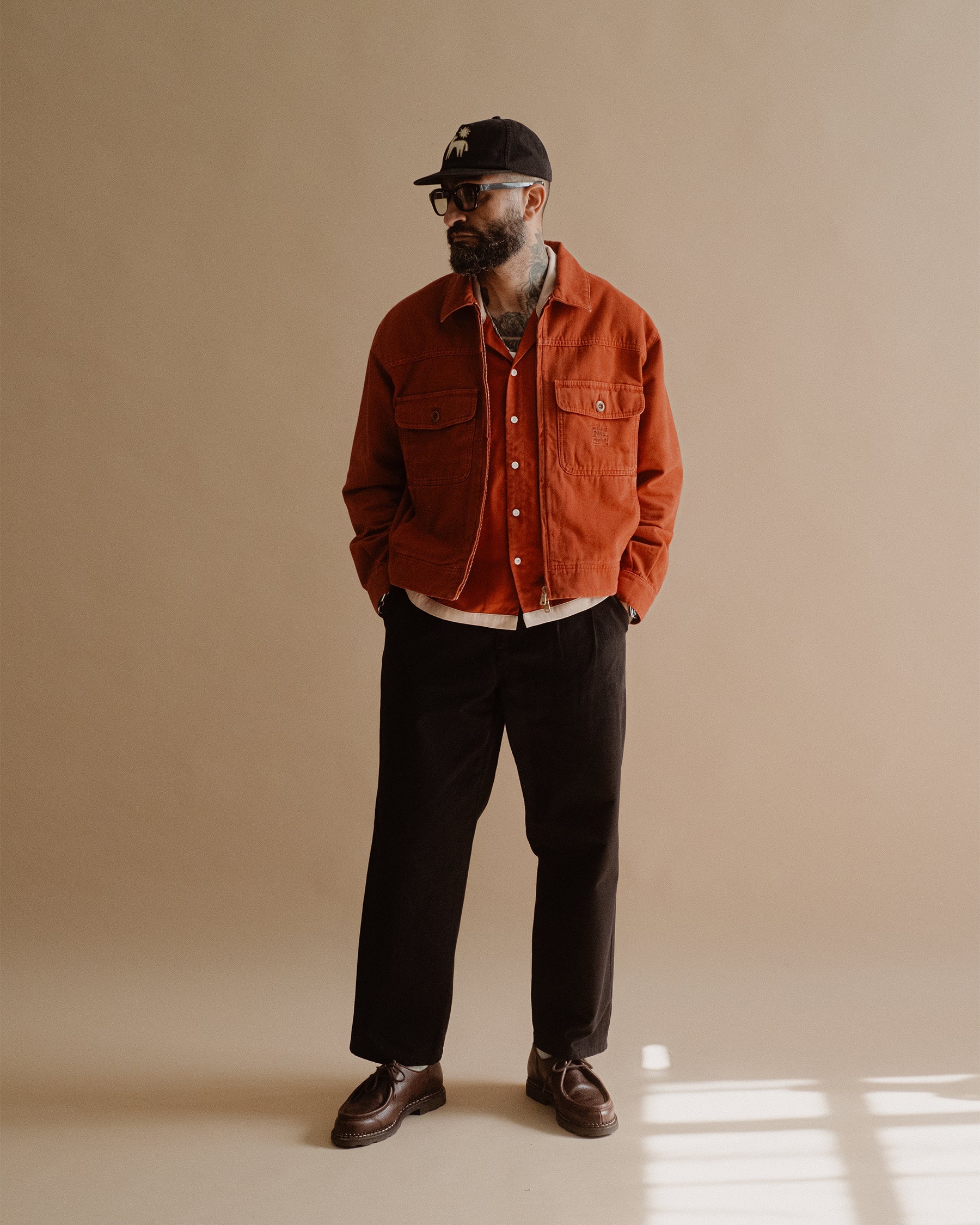 Garage Canvas Jacket - Vintage Red - Image 12