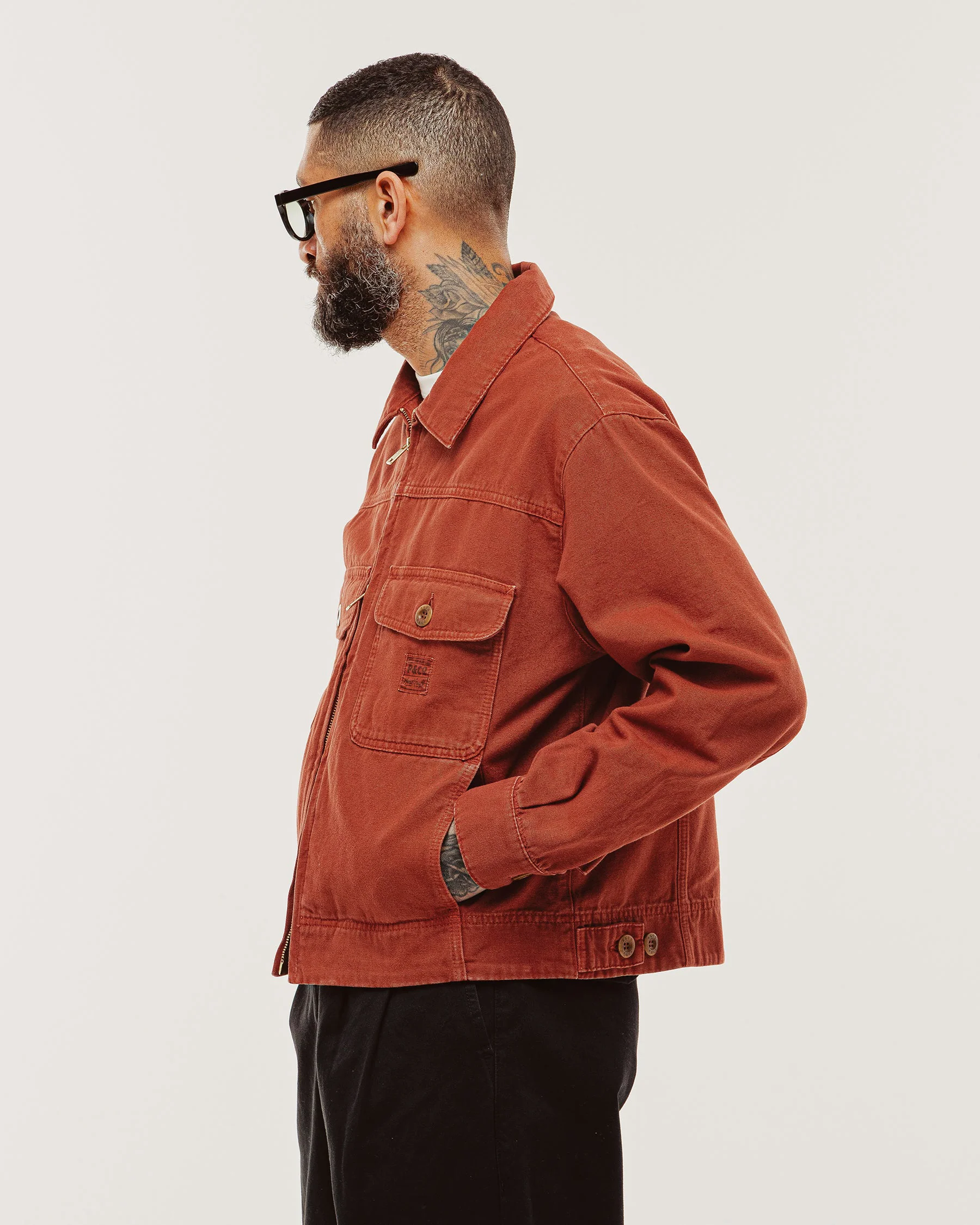 Garage Canvas Jacket - Vintage Red - Image 2