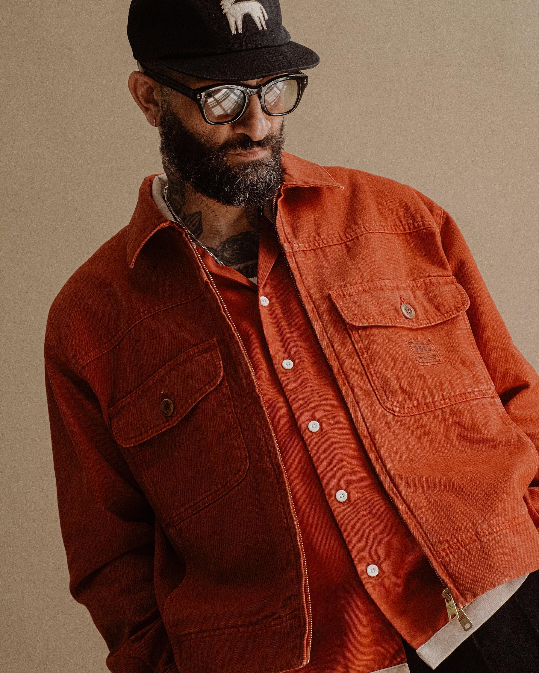 Garage Canvas Jacket - Vintage Red - Image 6