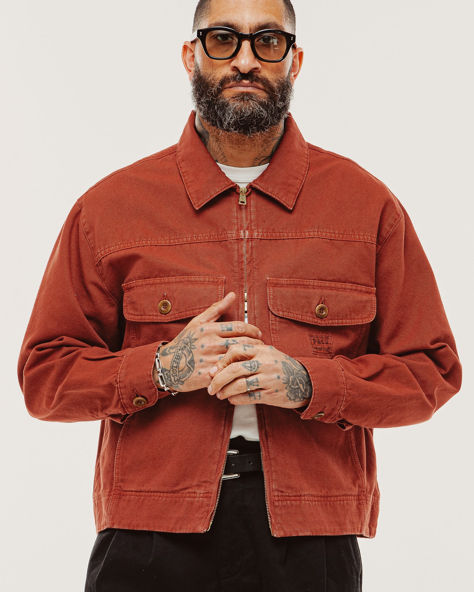 Garage Canvas Jacket - Vintage Red - Image 9