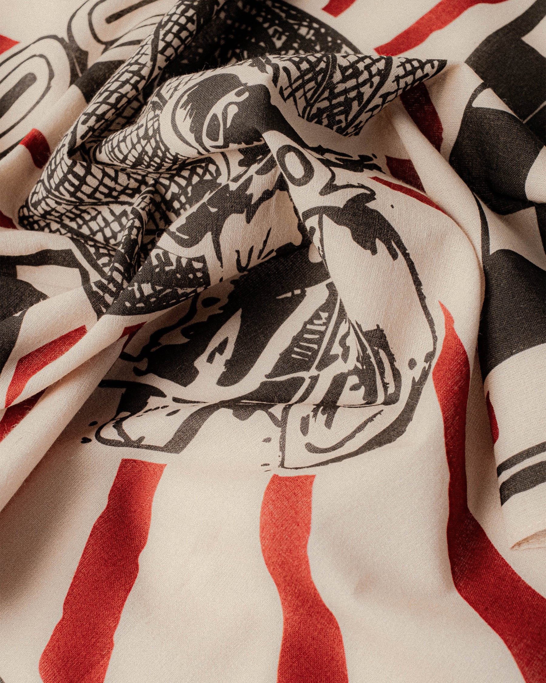 Globe Of Death Bandana - Ecru - Image 5