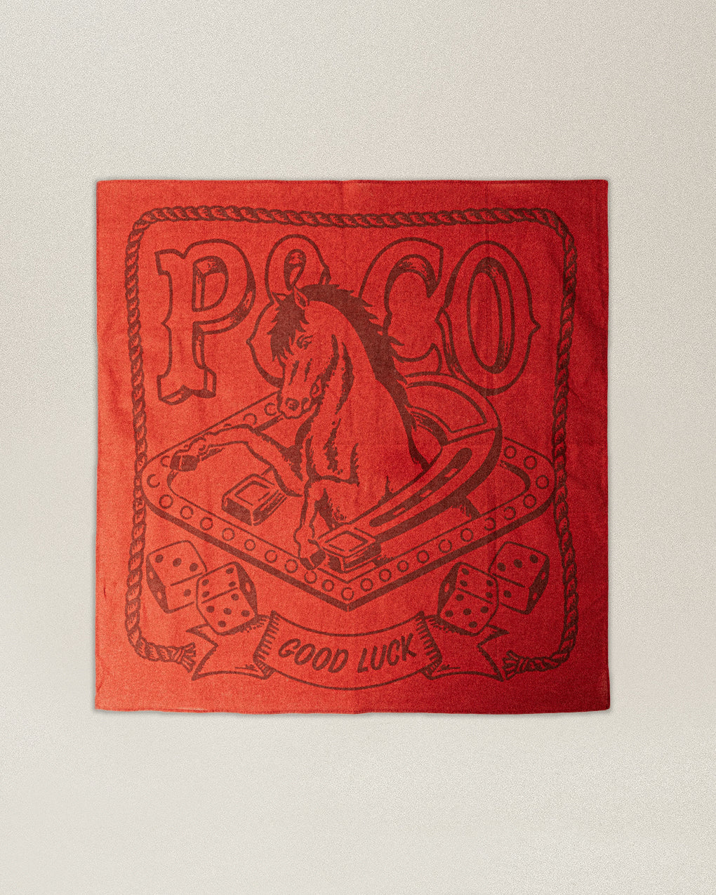 Good Luck Bandana - Deep Red - Image 3