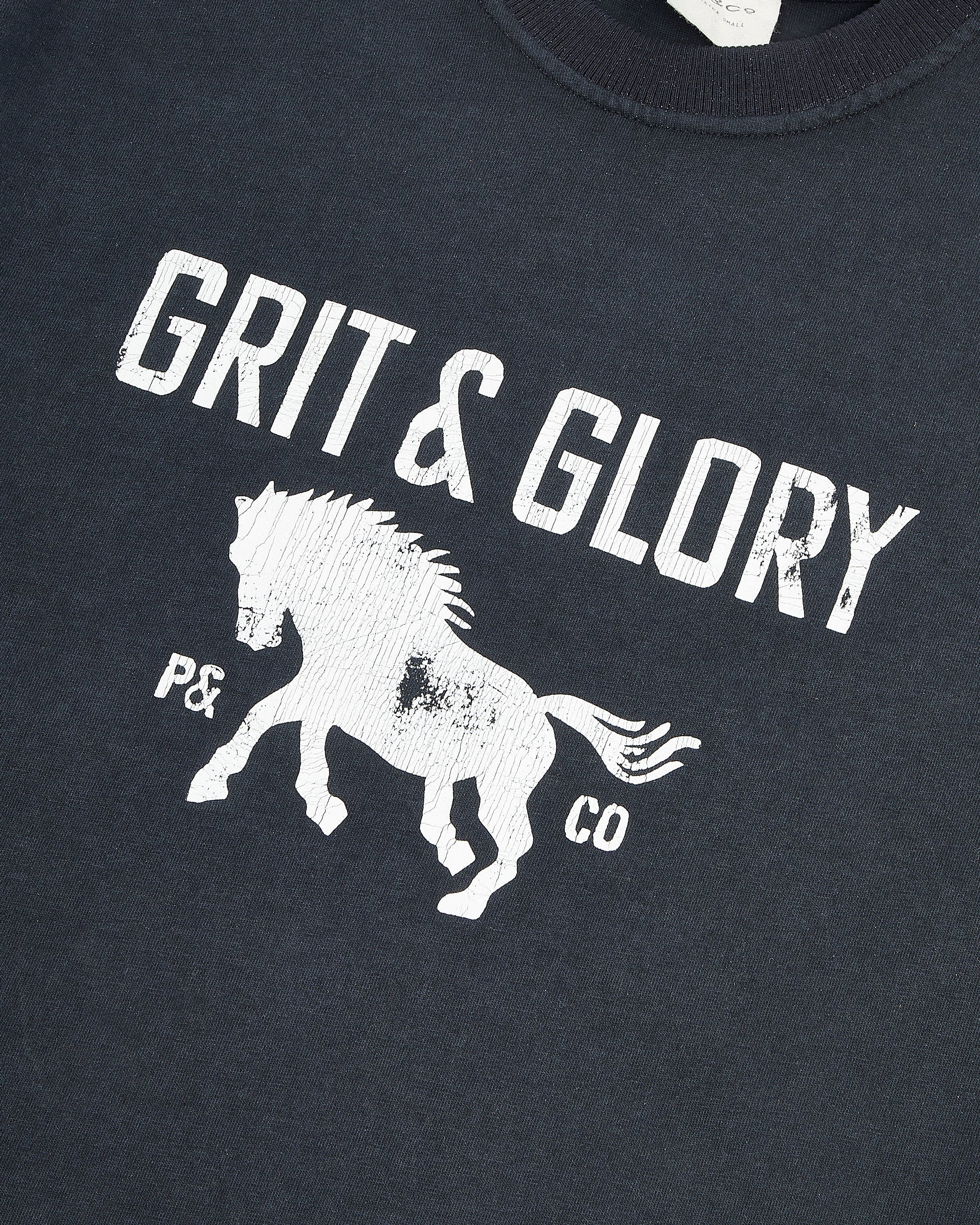 Grit & Glory Boxy T-Shirt - Washed Black - Image 3