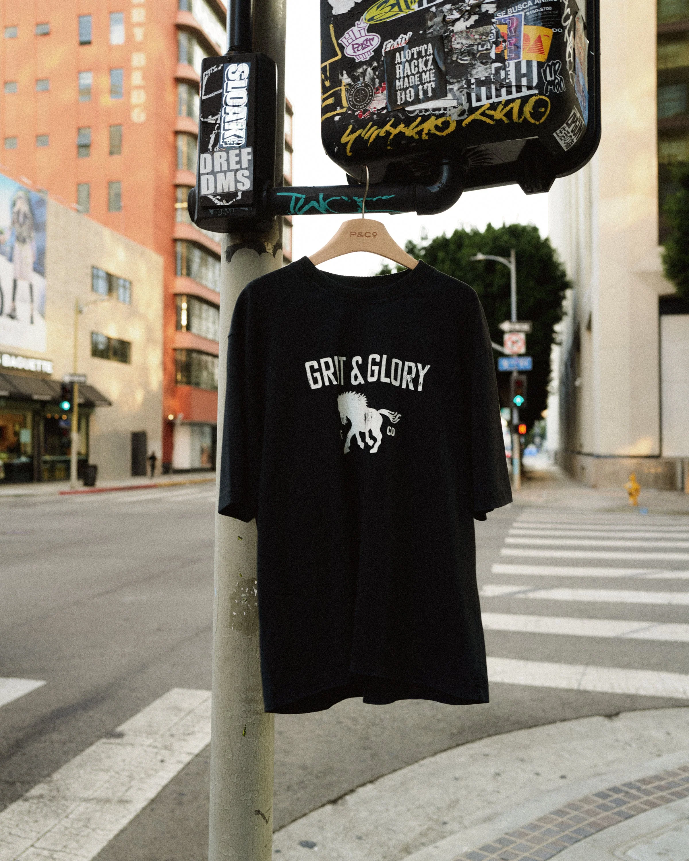 Grit & Glory Boxy T-Shirt - Washed Black - Image 4