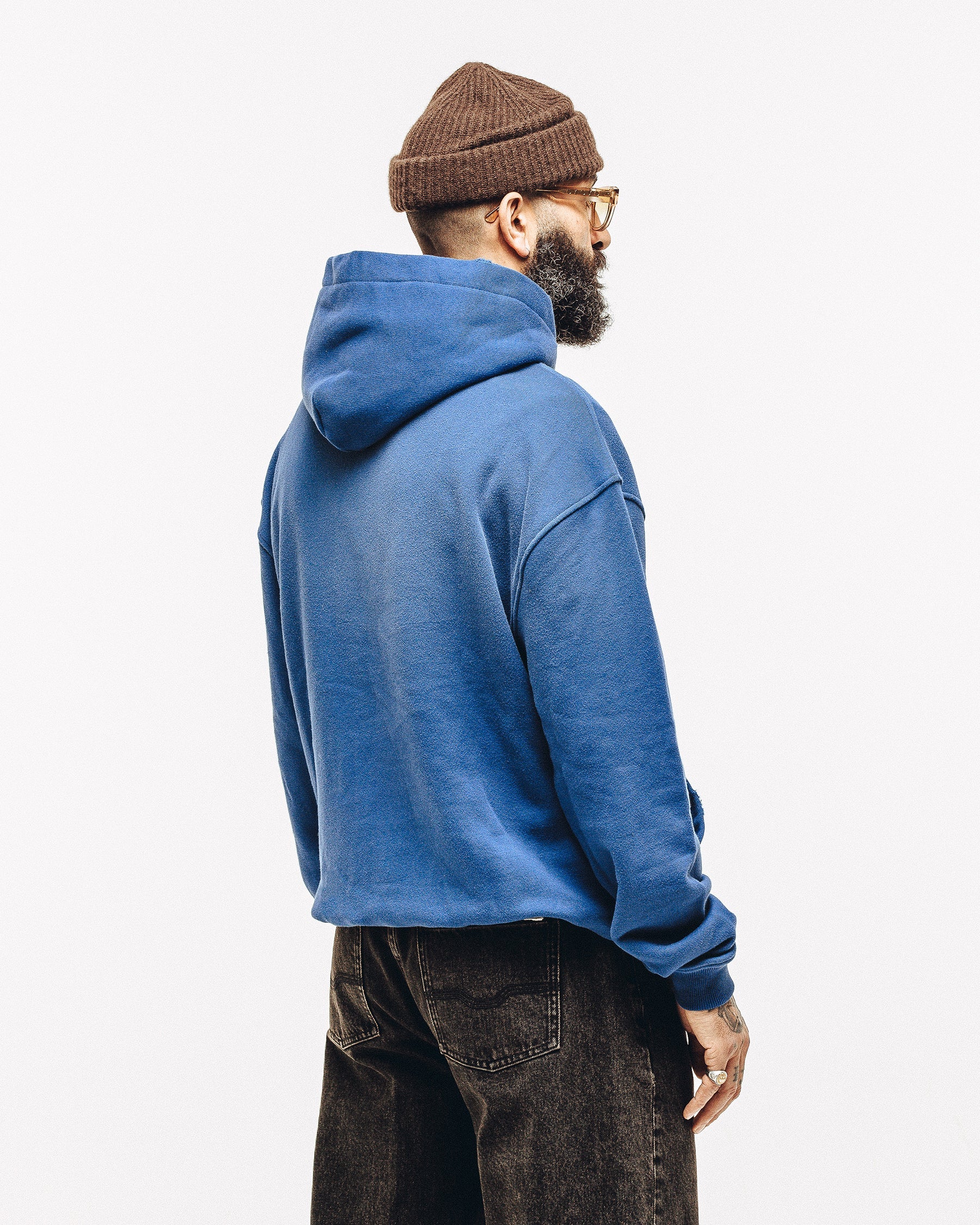 Heavyweight Essential Hoodie - Navy - Image 3
