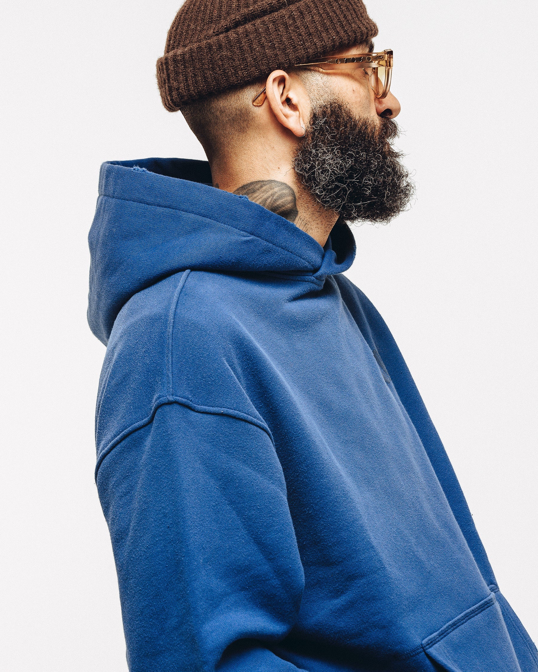 Heavyweight Essential Hoodie - Navy - Image 5