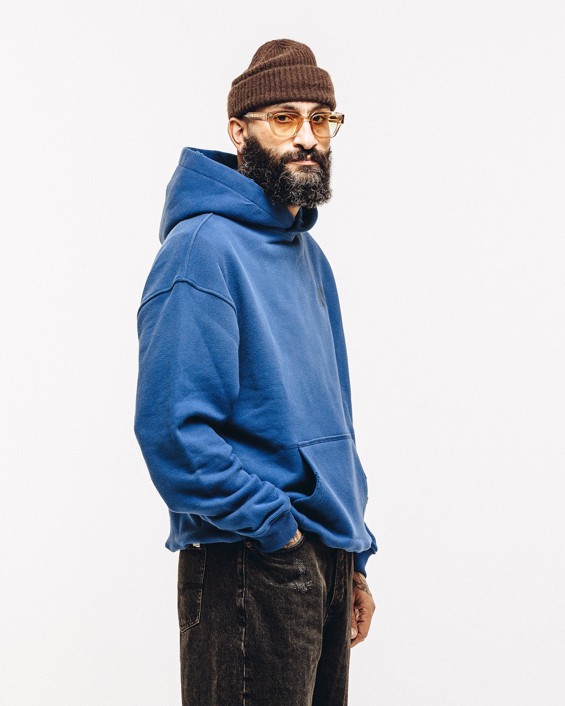 Heavyweight Essential Hoodie - Navy - Image 6