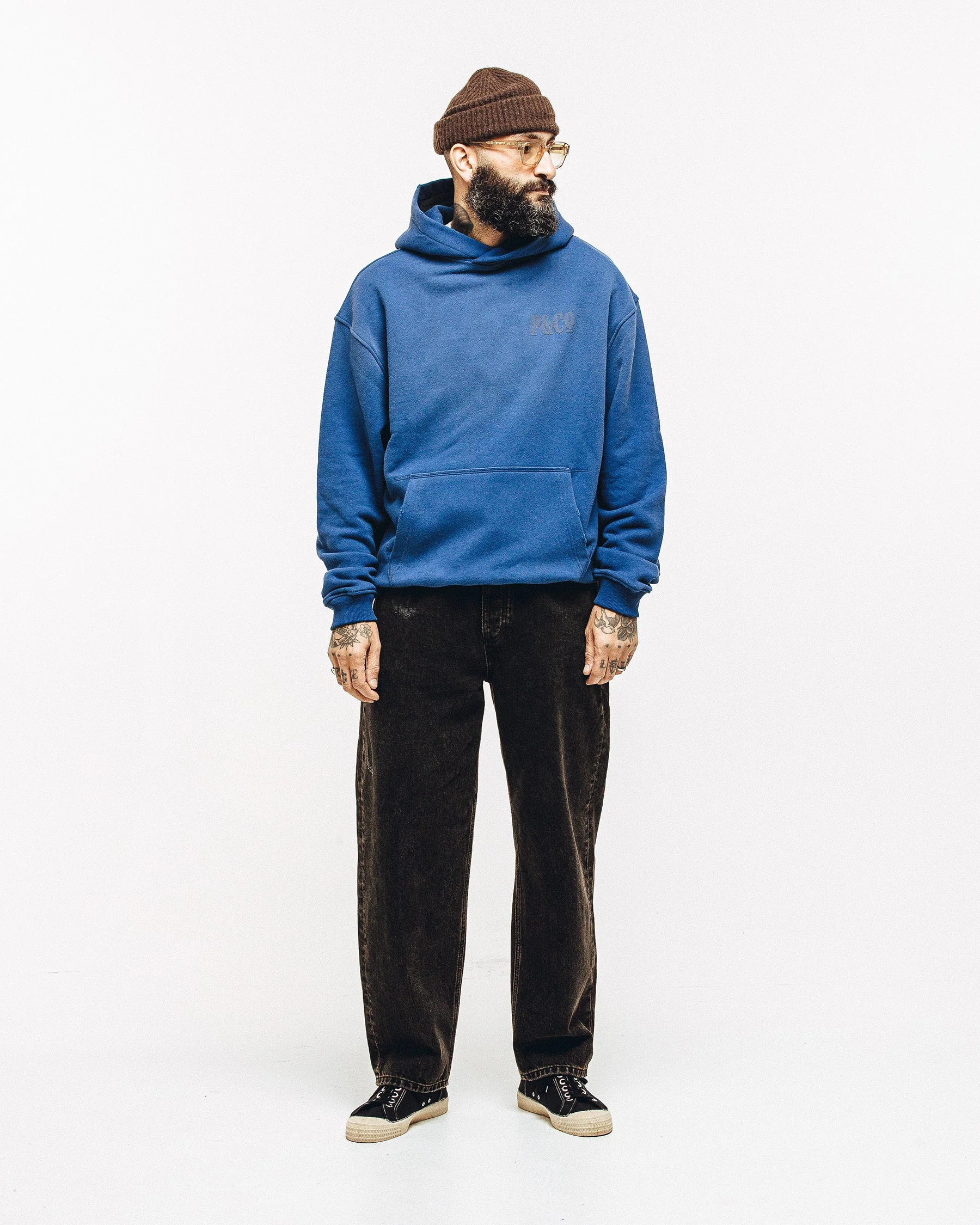 Heavyweight Essential Hoodie - Navy - Image 9