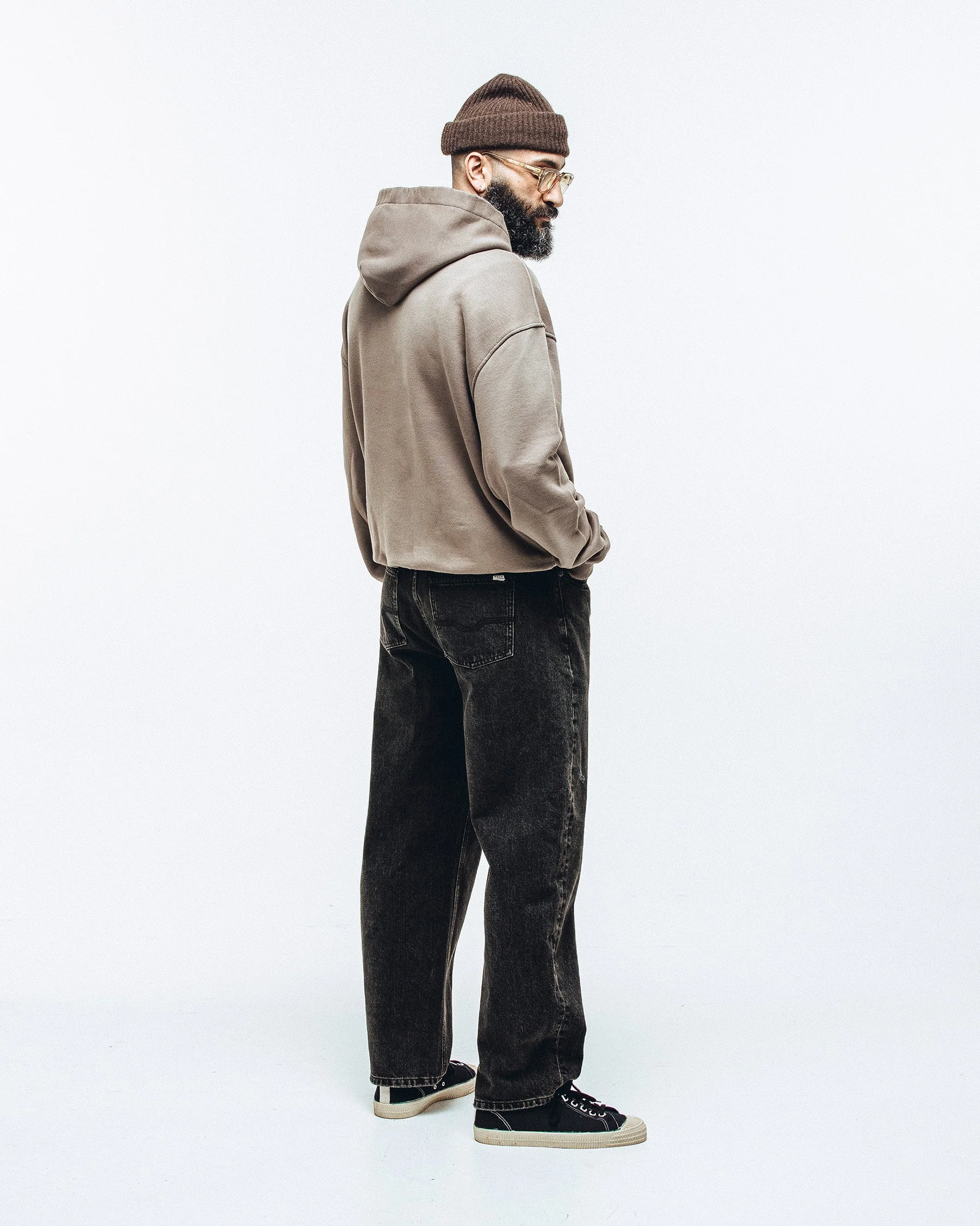 Heavyweight Essential Hoodie - Taupe - Image 7