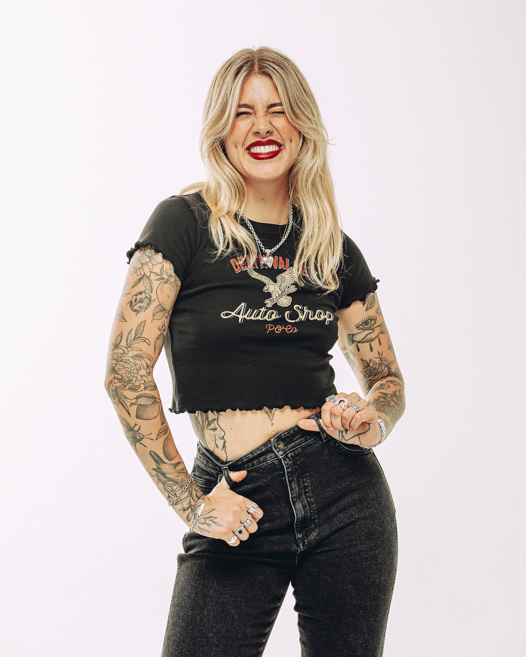 Jett Kickflare Jean - Washed Black - Image 7