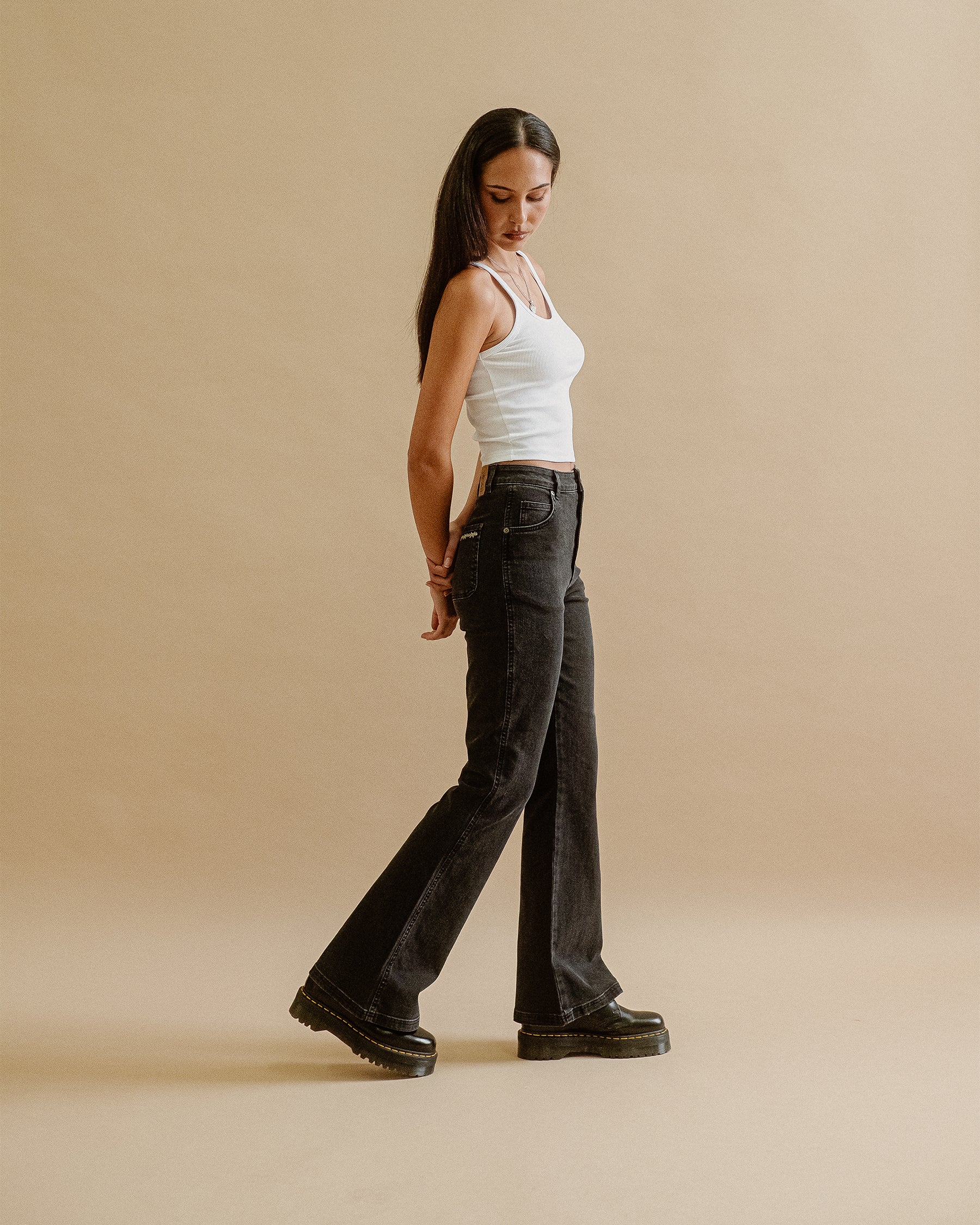 Jett Kickflare Jean - Washed Black - Image 9