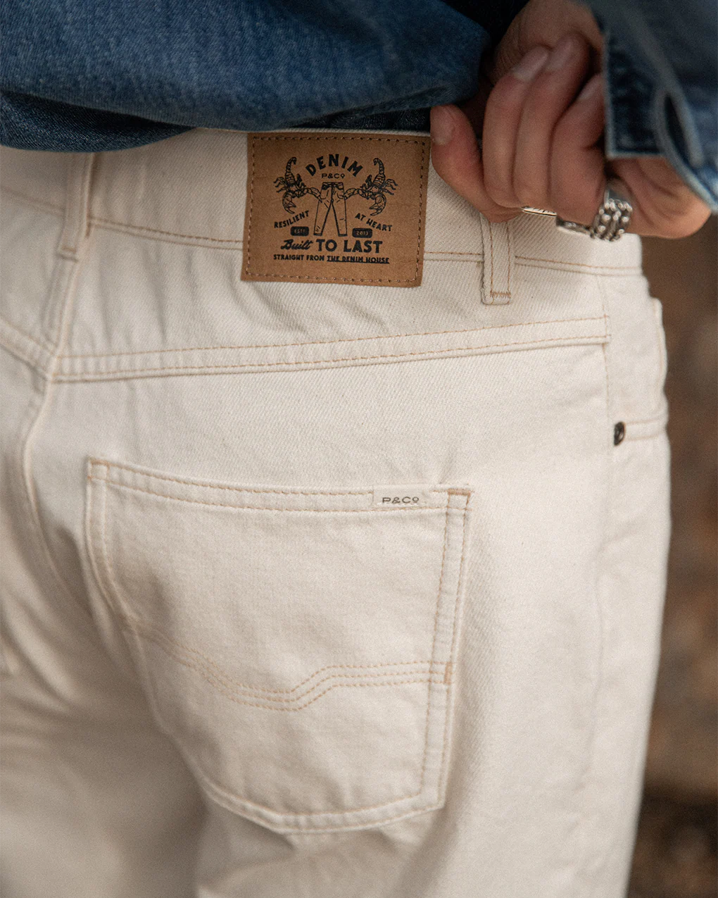 Joshua Denim Jean - Ecru - Image 7