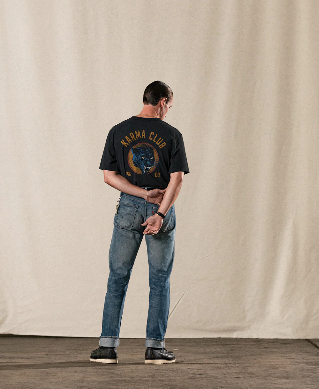 Karma Club 2.0 T-Shirt - Heavy Washed Black - Image 2