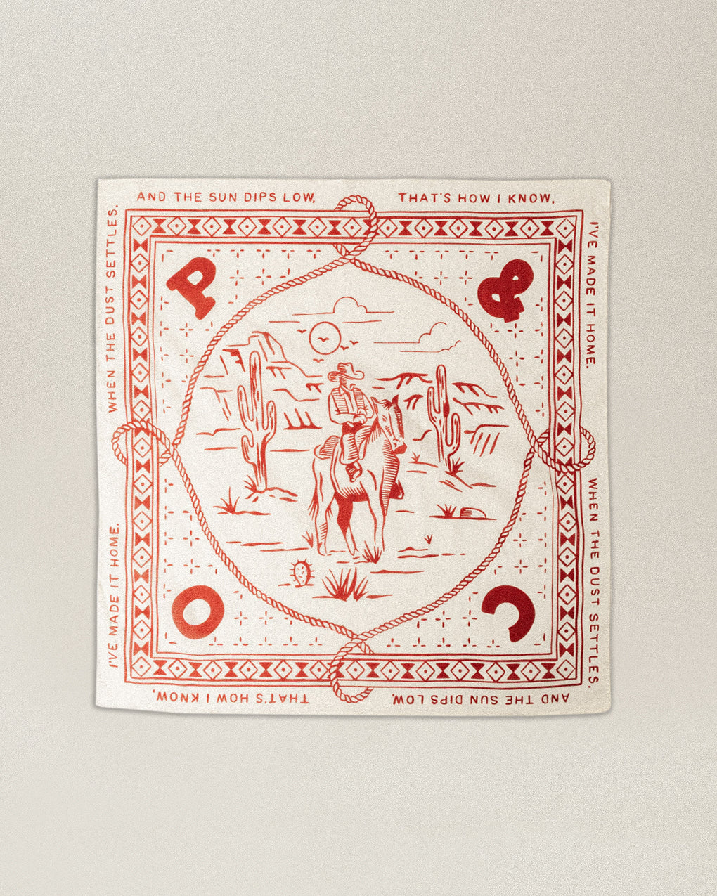 Lone Ranger Bandana - Ecru - Image 3
