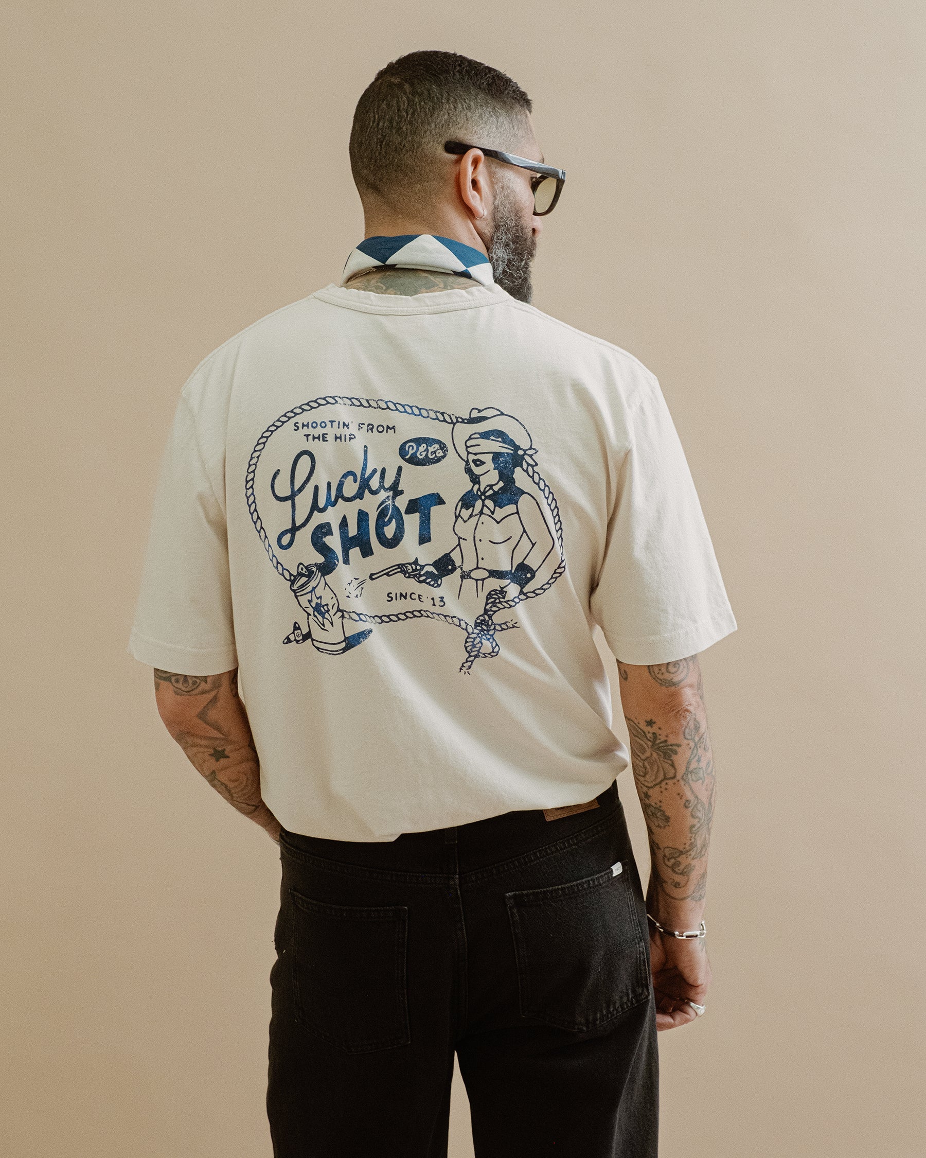 Lucky Shot T-Shirt - Bone - Image 4