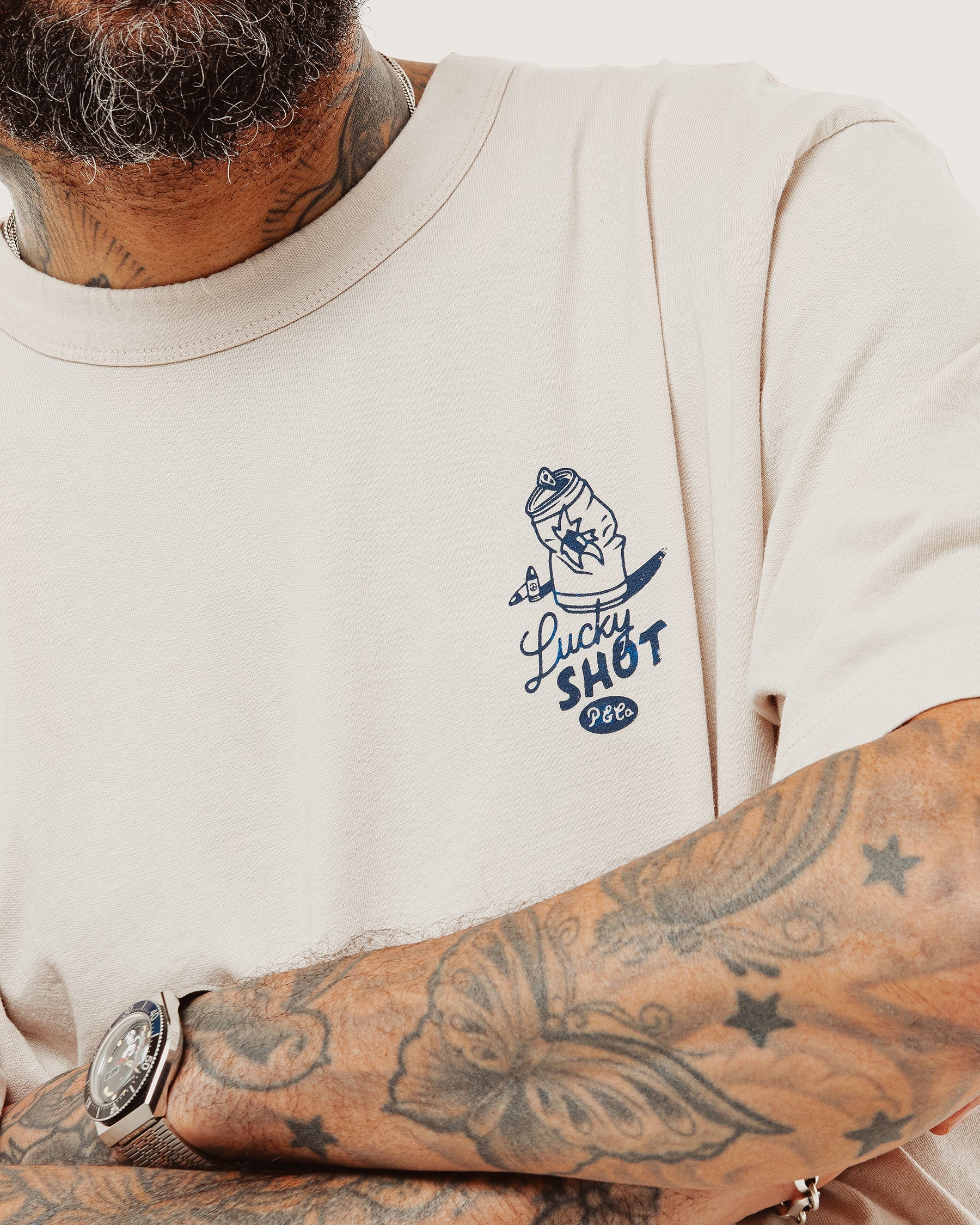 Lucky Shot T-Shirt - Bone - Image 5