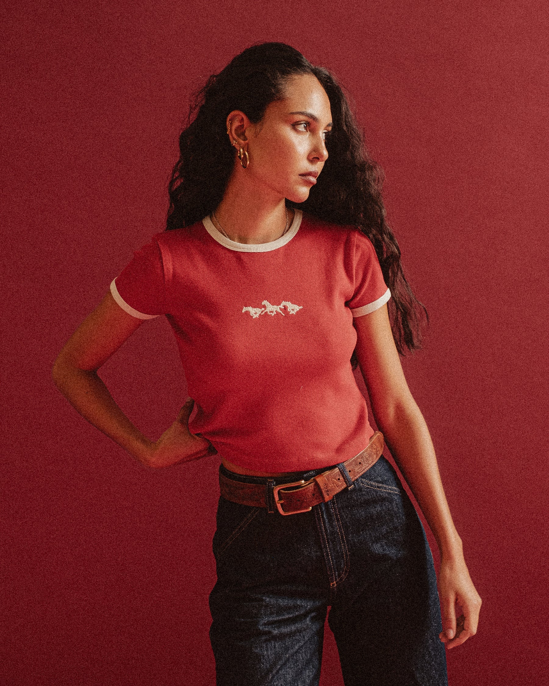 Maresa Baby T-Shirt - Washed Red - Image 3