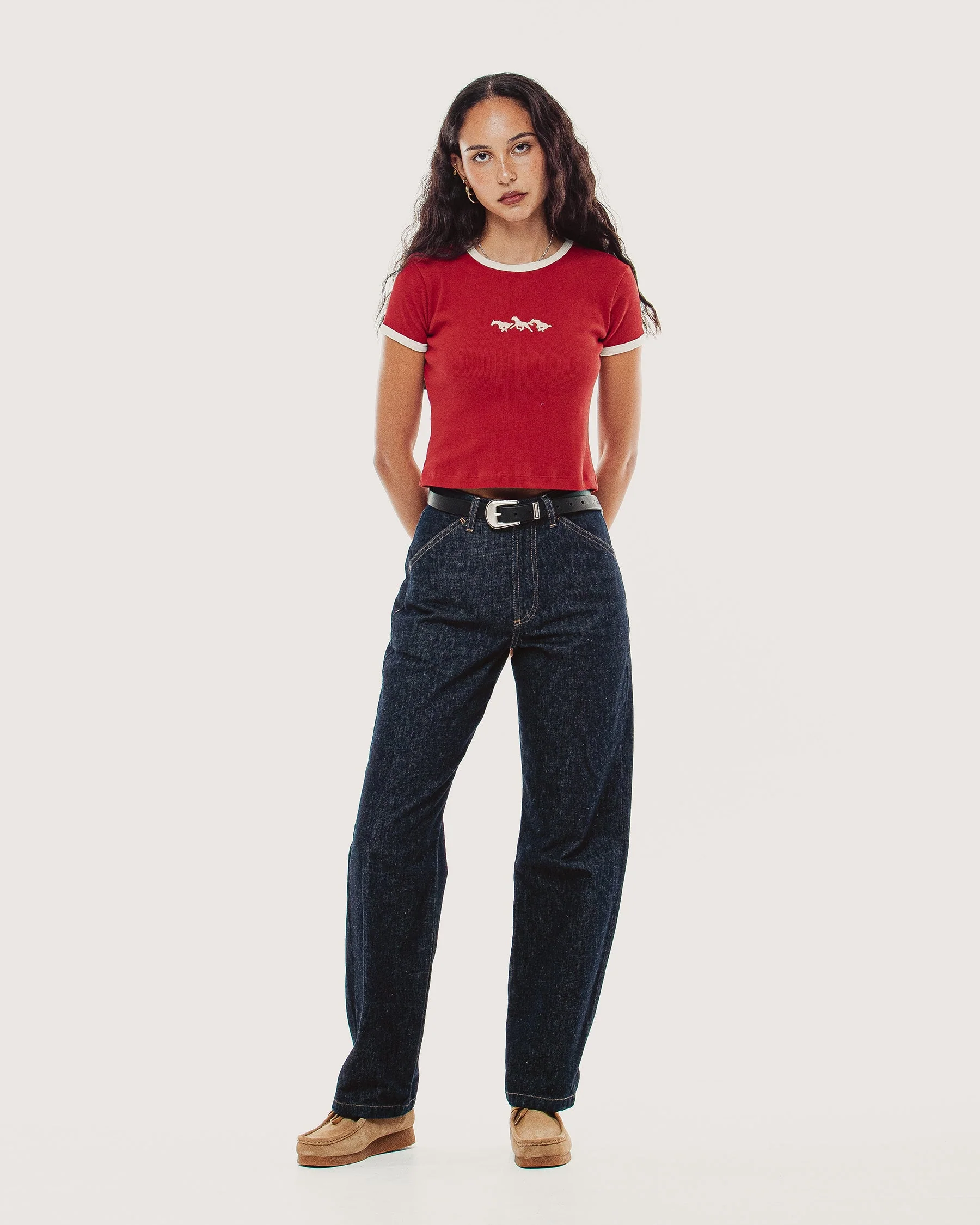 Maresa Baby T-Shirt - Washed Red - Image 5
