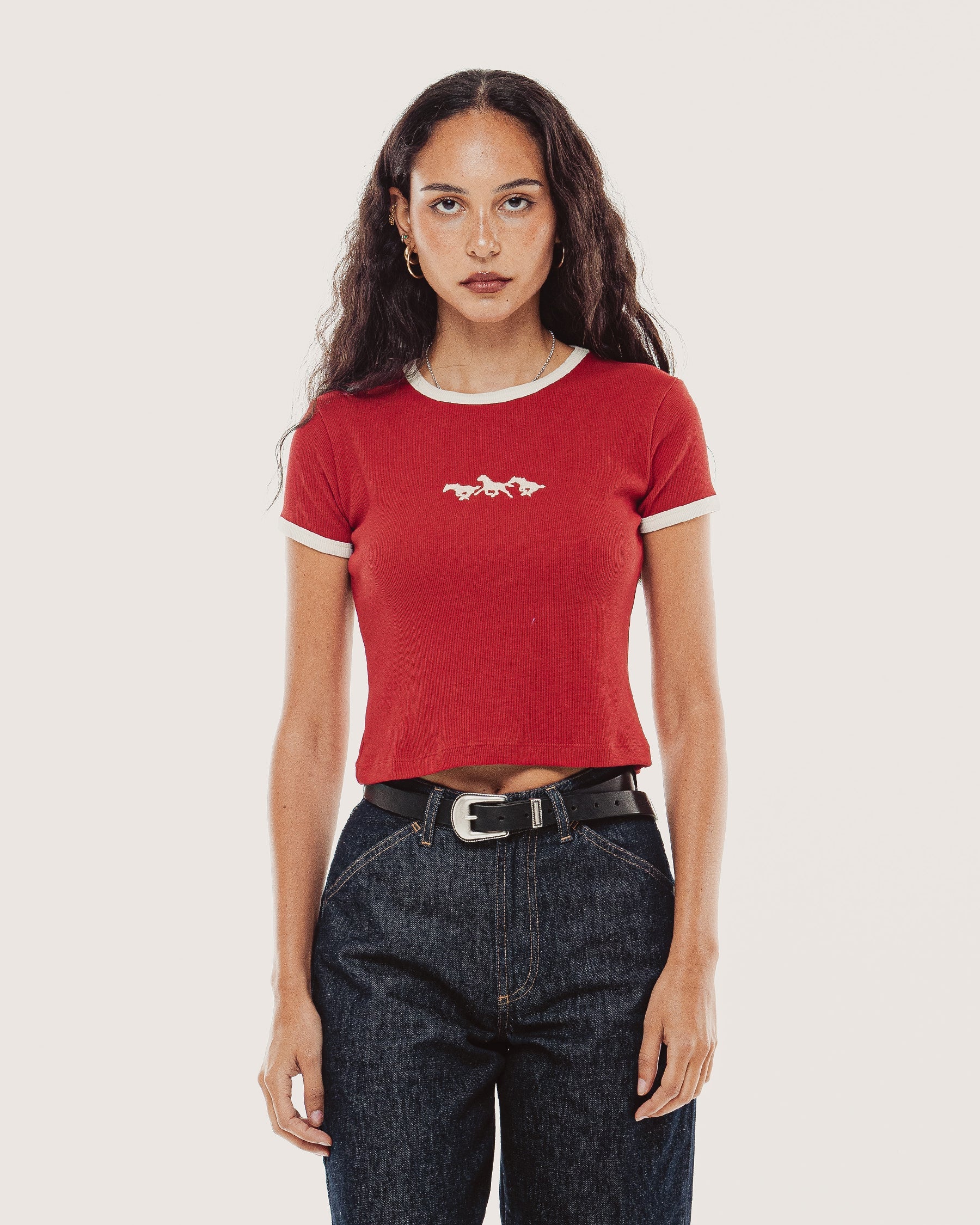 Maresa Baby T-Shirt - Washed Red - Image 6